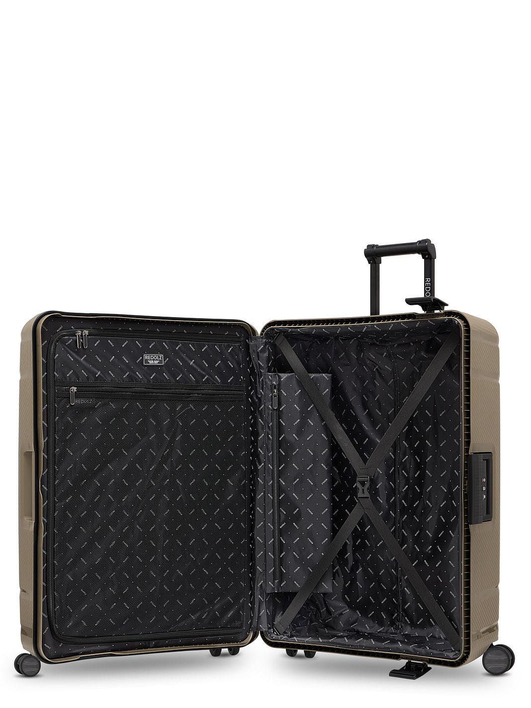 Redolz Set di valigie Essentials 15 a 4 ruote, 3 pezzi, con chiusura a tre punti Redolz Set di valigie Essentials 15 a 4 ruote, 3 pezzi, con chiusura a tre punti