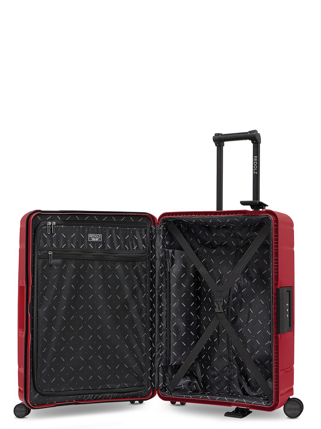 Redolz Set di valigie Essentials 15 a 4 ruote, 3 pezzi, con chiusura a tre punti Redolz Set di valigie Essentials 15 a 4 ruote, 3 pezzi, con chiusura a tre punti