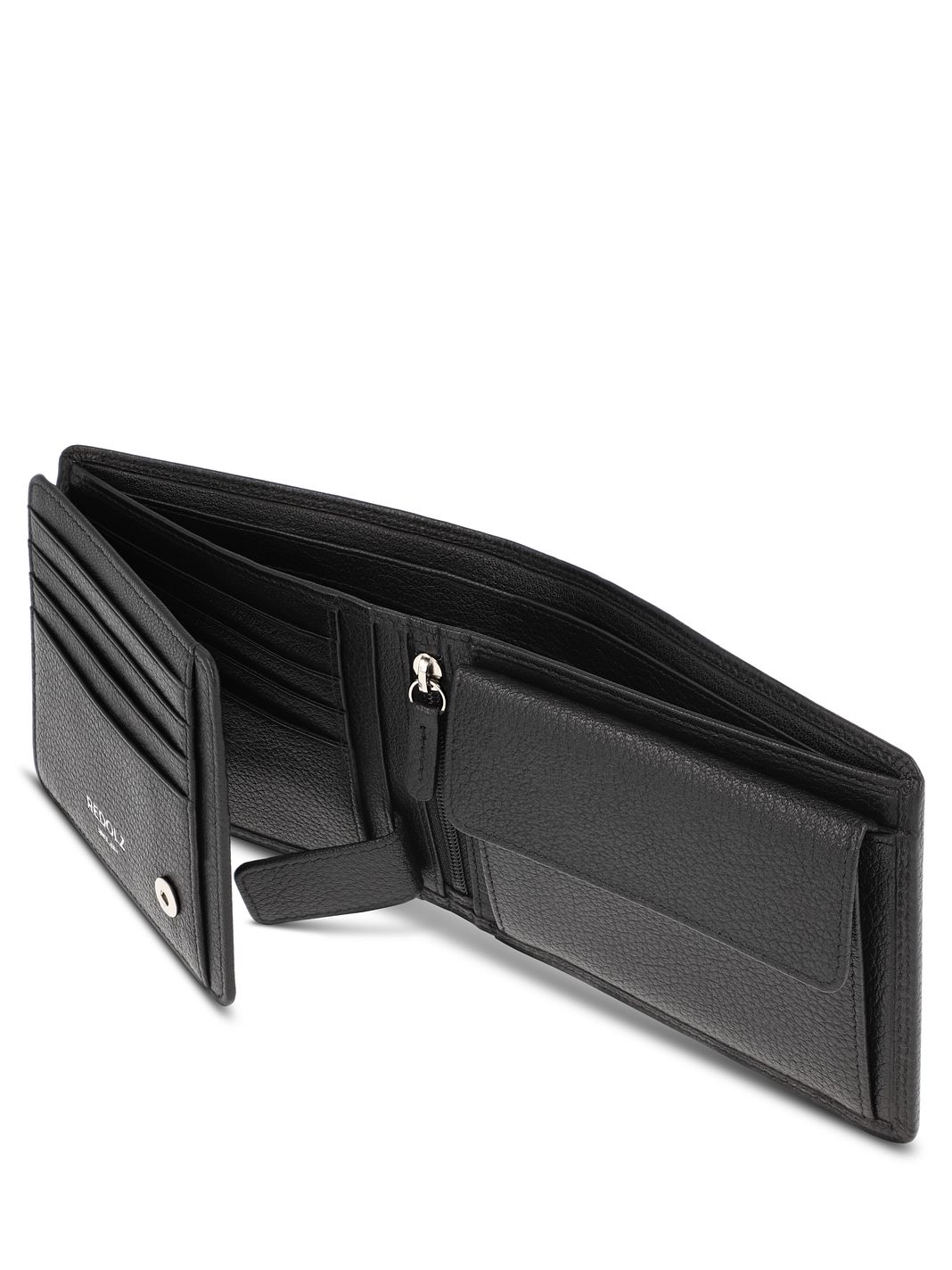 Redolz Portafoglio Leather Essentials QF in pelle RFID, 12 cm, apribile, con scomparto con cerniera Redolz Portafoglio Leather Essentials QF in pelle RFID, 12 cm, apribile, con scomparto con cerniera