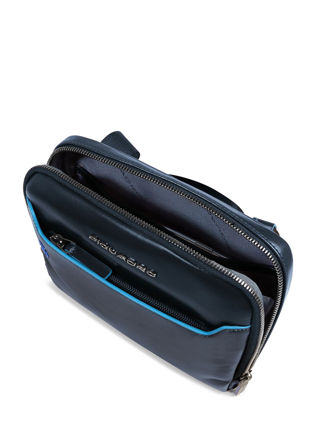 Piquadro Blue Square Borsa a tracolla Vera Pelle 21 cm