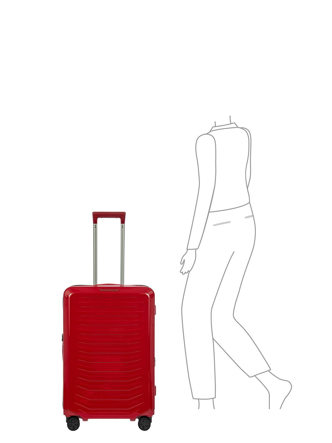 Porsche Design Roadster 4 ruote Carrello M 69 cm espandibile Porsche Design Roadster 4 ruote Carrello M 69 cm espandibile