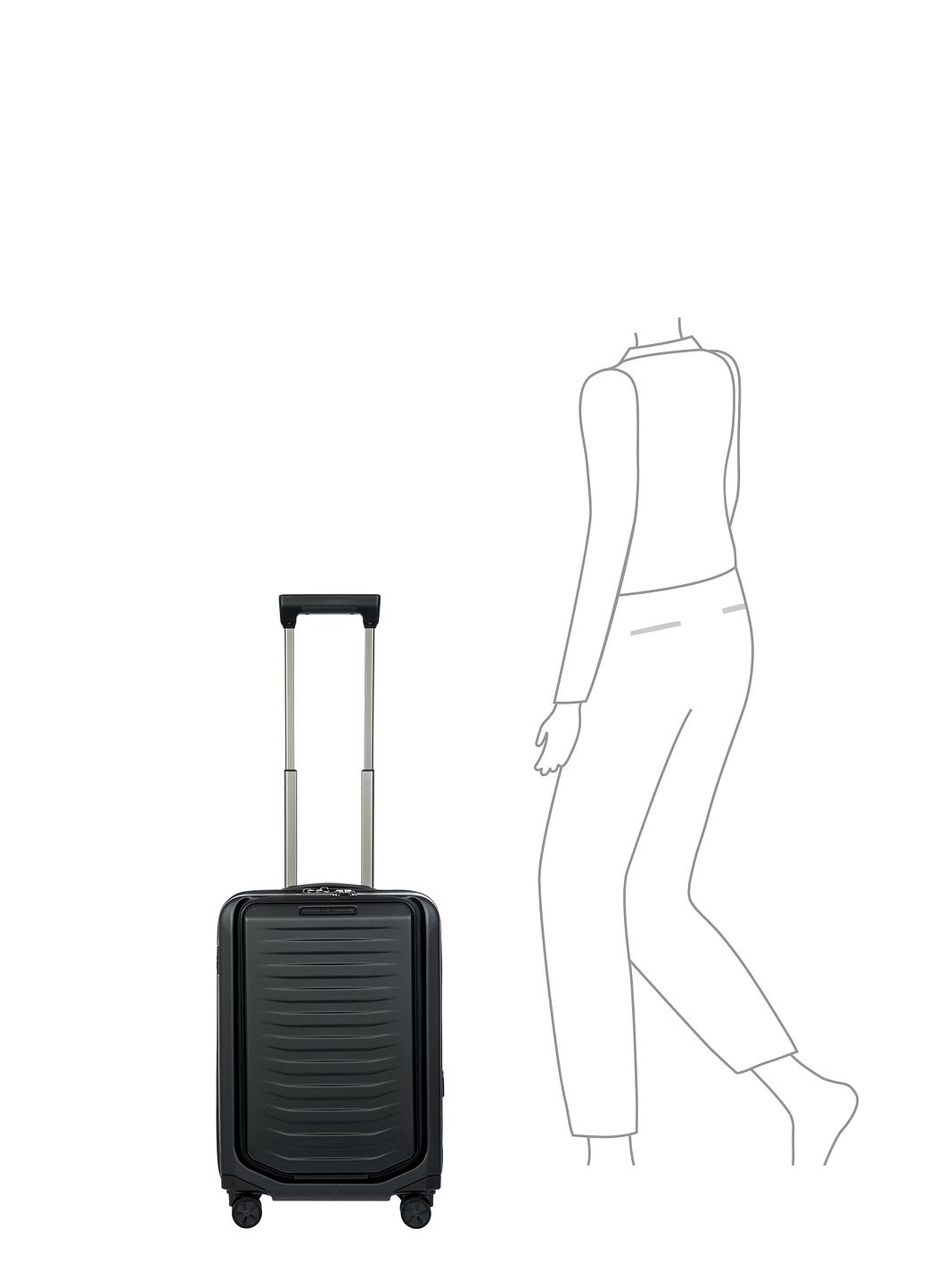 Porsche Design Roadster 4 ruote Trolley cabina S 55 cm Vano porta PC espandibile Porsche Design Roadster 4 ruote Trolley cabina S 55 cm Vano porta PC espandibile