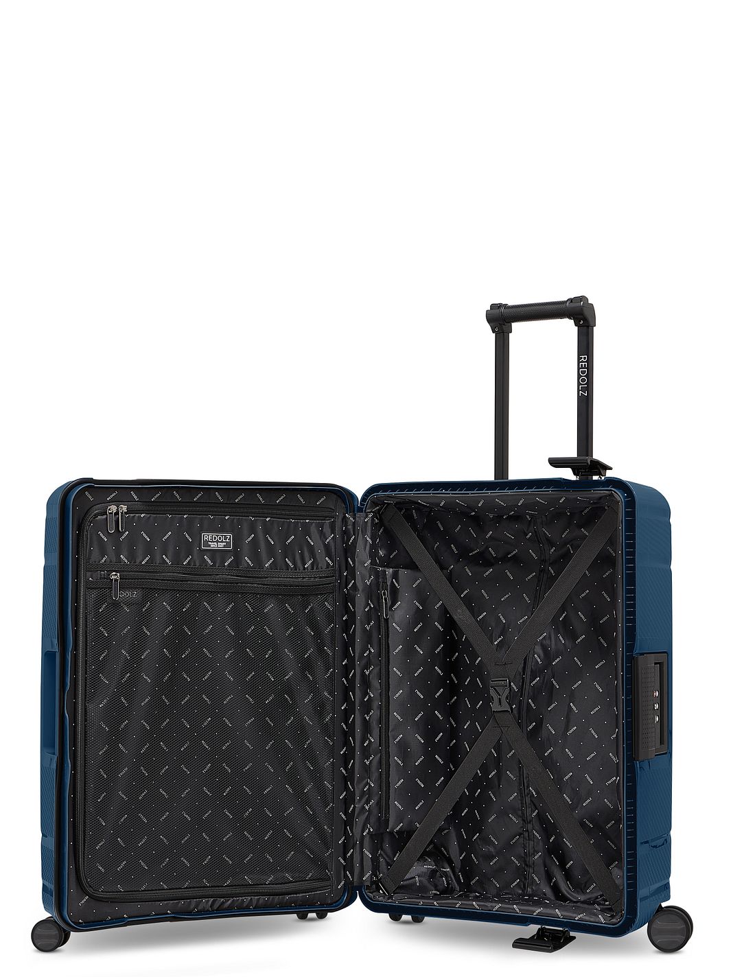 Redolz Set di valigie Essentials 15 a 4 ruote, 3 pezzi, con chiusura a tre punti Redolz Set di valigie Essentials 15 a 4 ruote, 3 pezzi, con chiusura a tre punti