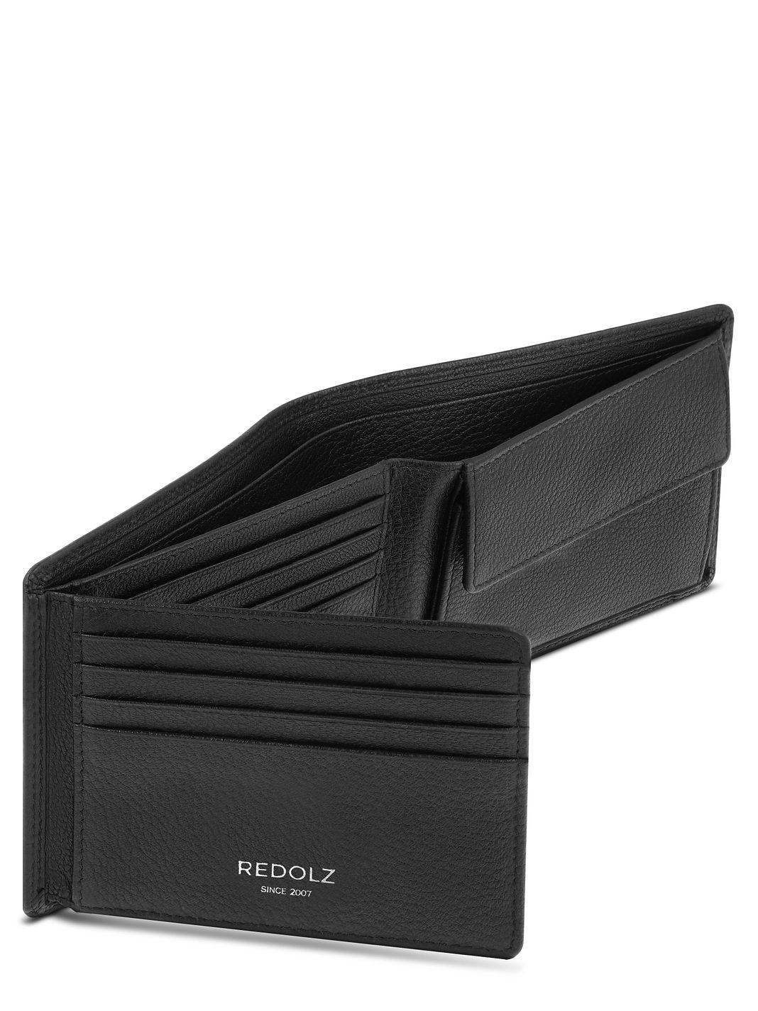 Redolz Portafoglio Leather Essentials QF in pelle con protezione RFID, 12 cm, apribile Redolz Portafoglio Leather Essentials QF in pelle con protezione RFID, 12 cm, apribile