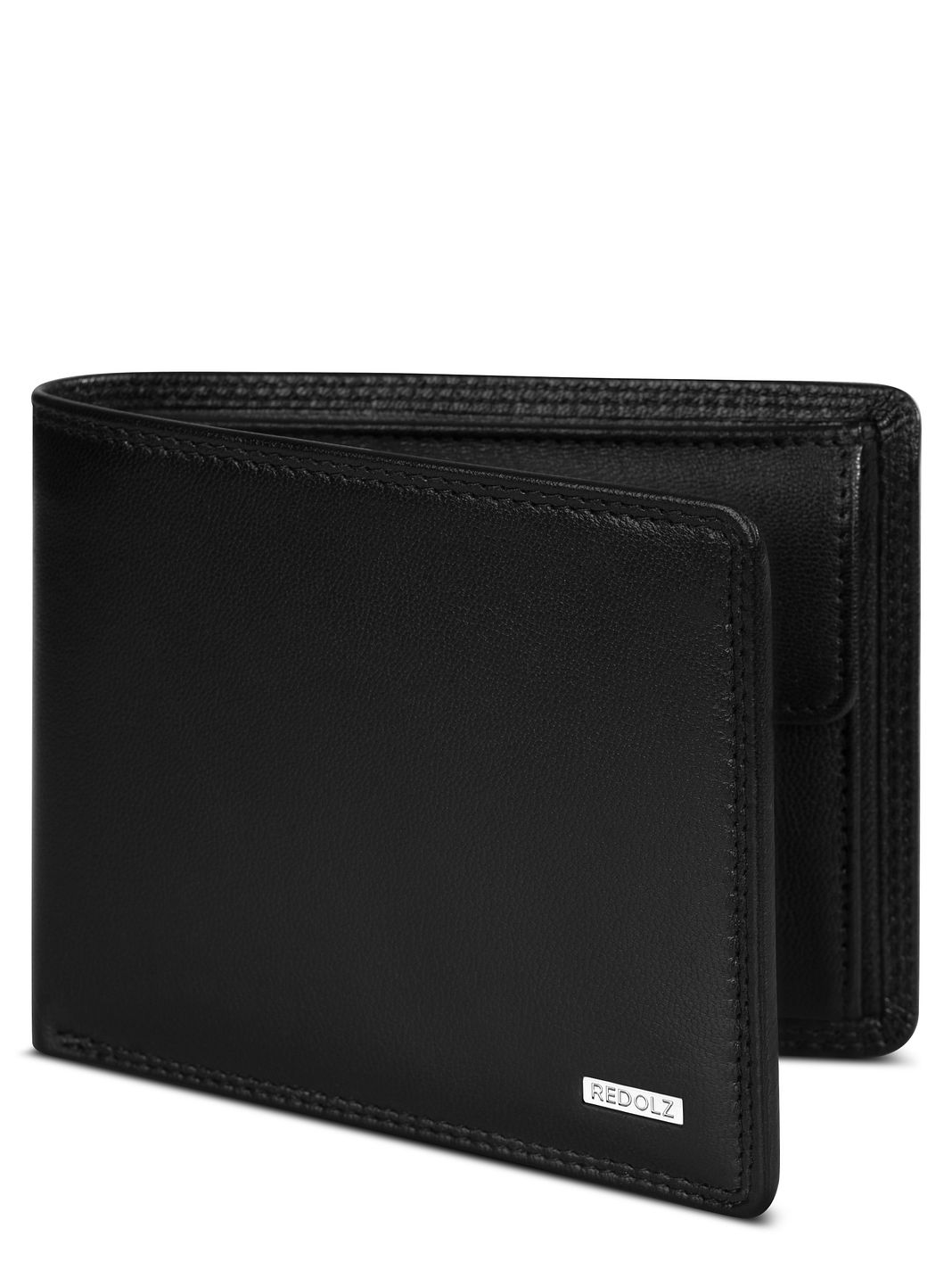 Redolz Portafoglio Leather Essentials QF in pelle con protezione RFID, 12 cm, apribile Redolz Portafoglio Leather Essentials QF in pelle con protezione RFID, 12 cm, apribile