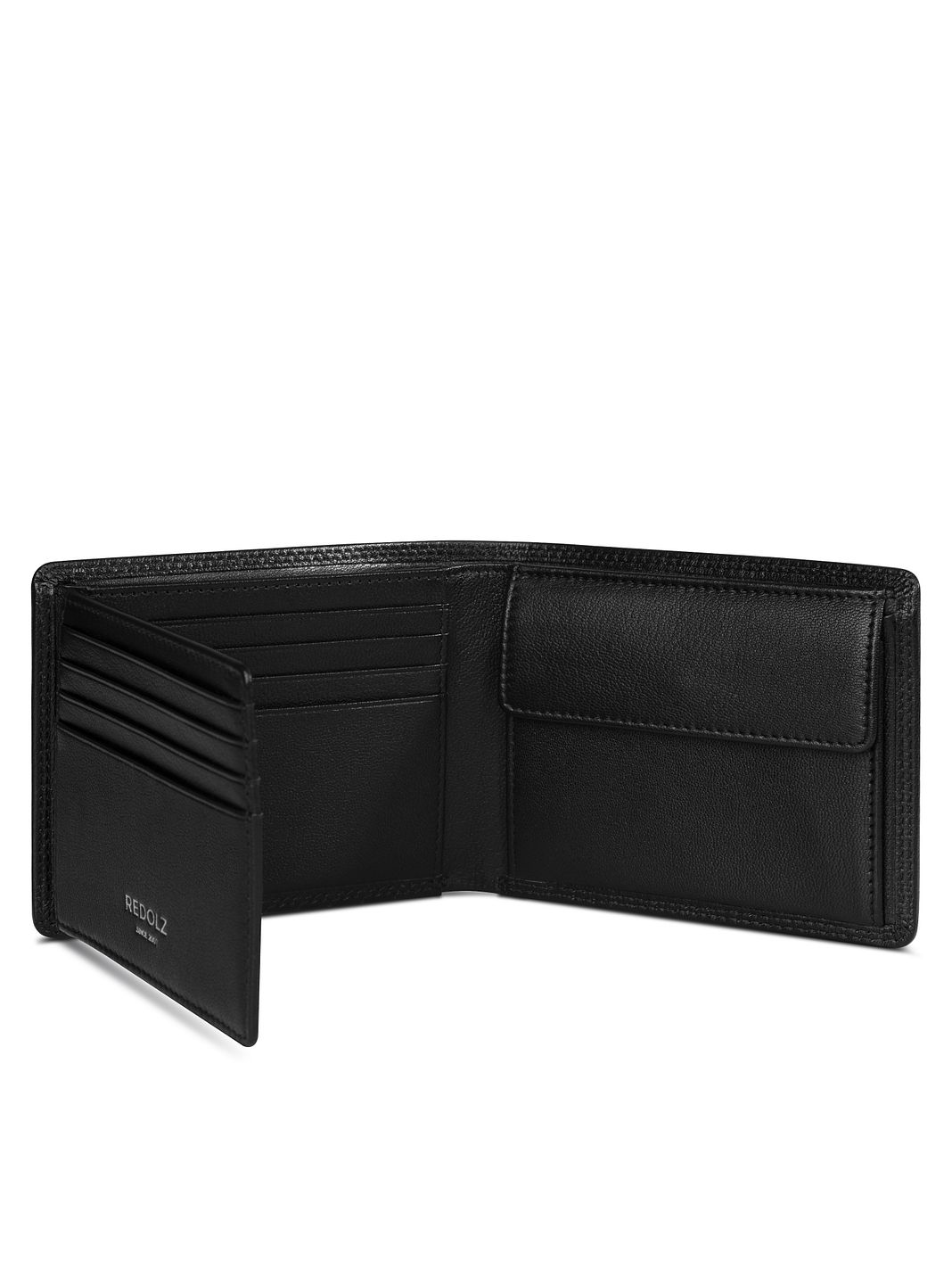 Redolz Portafoglio Leather Essentials QF in pelle con protezione RFID, 12 cm, apribile Redolz Portafoglio Leather Essentials QF in pelle con protezione RFID, 12 cm, apribile