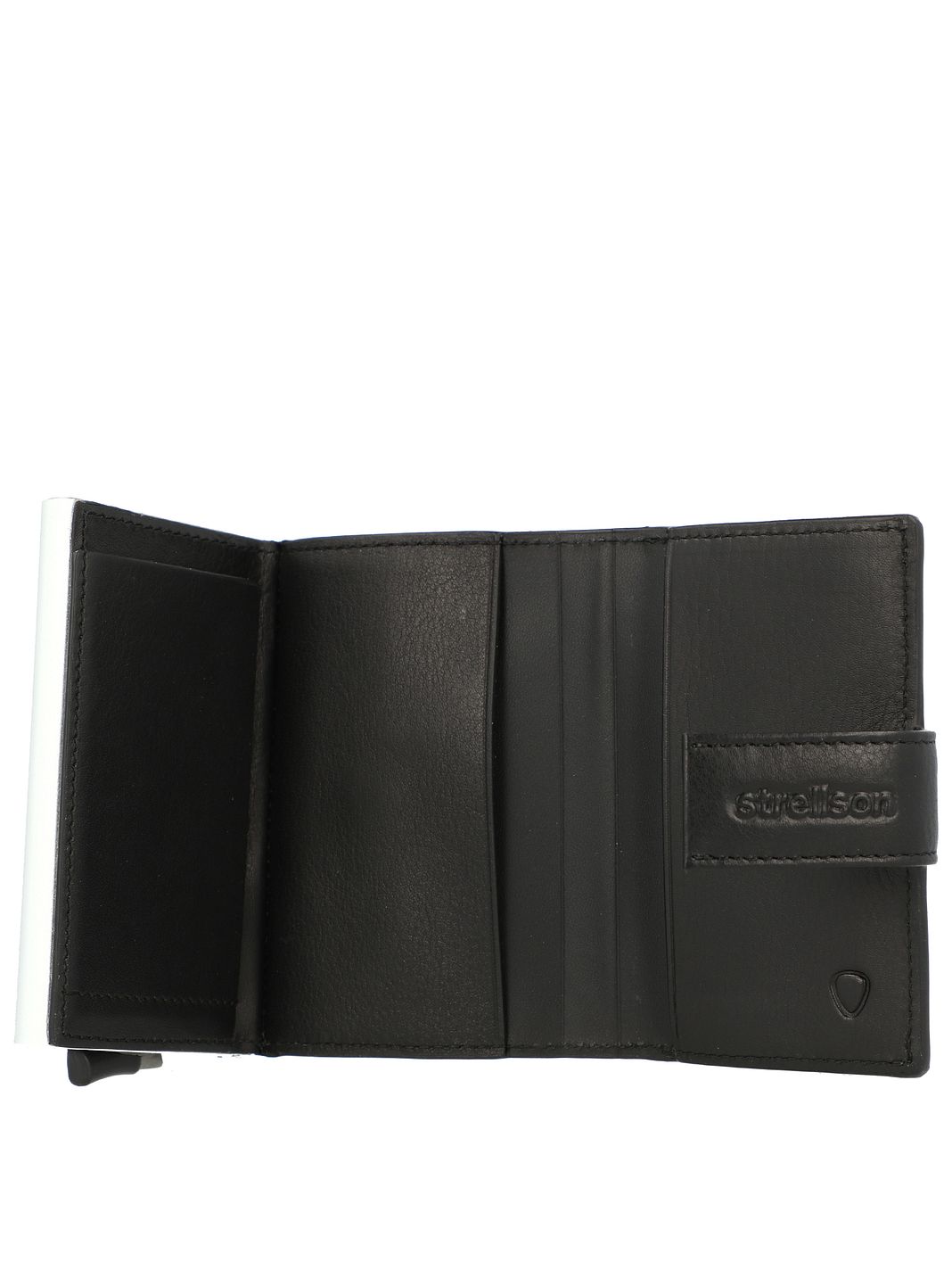 Strellson Carter c-three Custodia per carta di credito Protezione RFID Vera Pelle 7 cm
