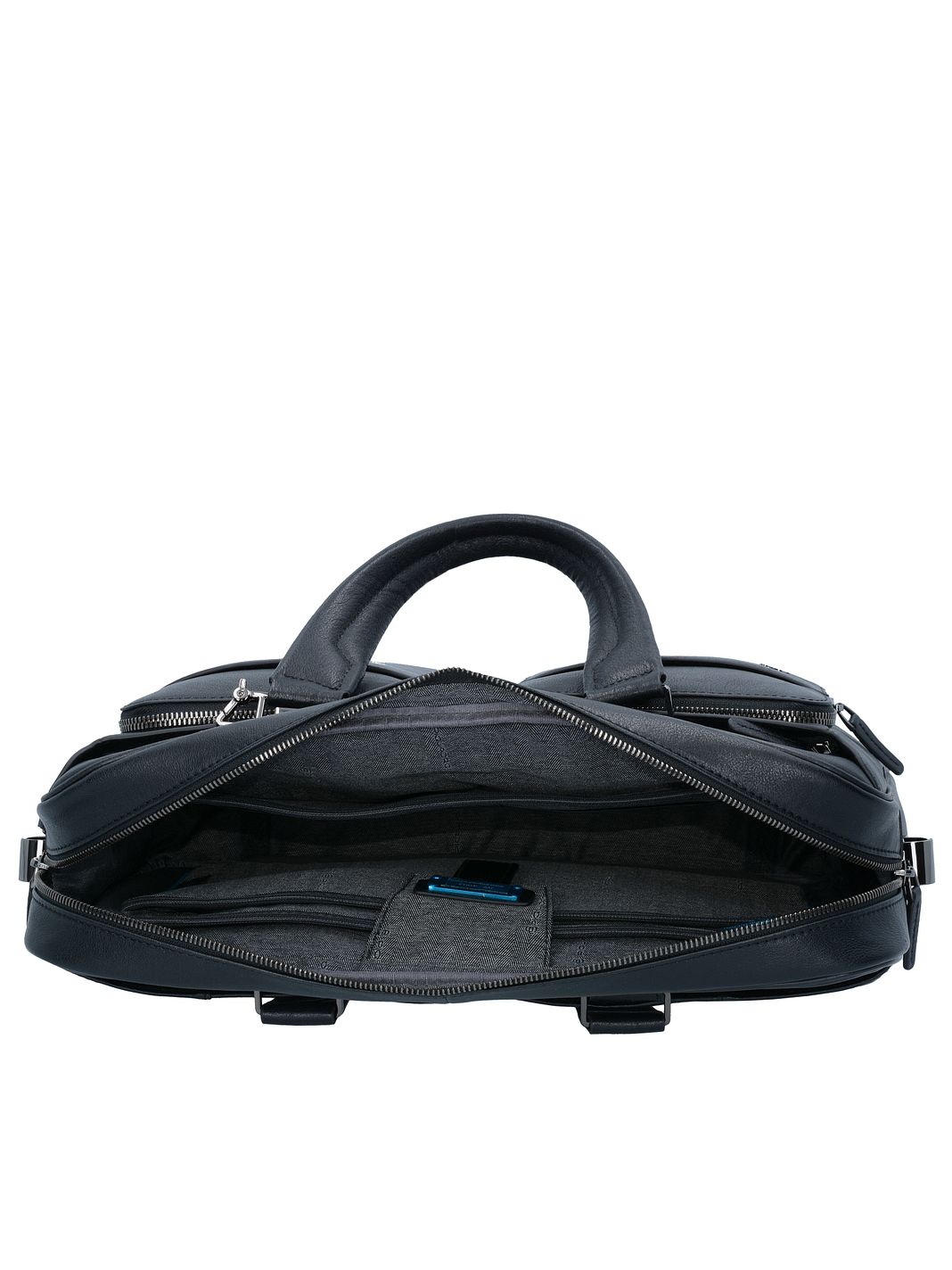 Piquadro Black Square Valigetta Vera Pelle 39 cm Vano porta PC Piquadro Black Square Valigetta Vera Pelle 39 cm Vano porta PC