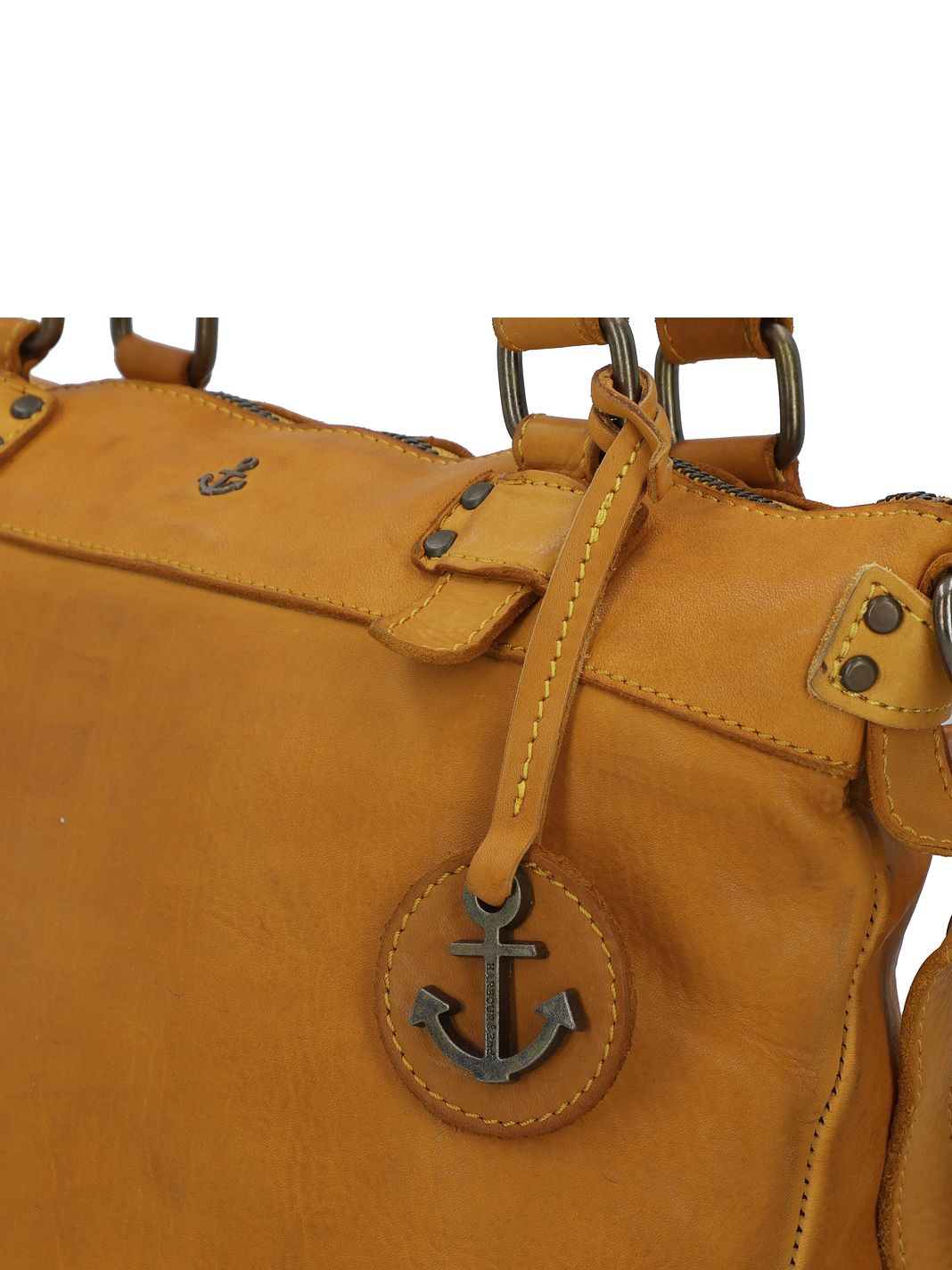 Harbour 2nd Anchor Love Bianca Borsa a spalla Vera Pelle 34 cm Harbour 2nd Anchor Love Bianca Borsa a spalla Vera Pelle 34 cm