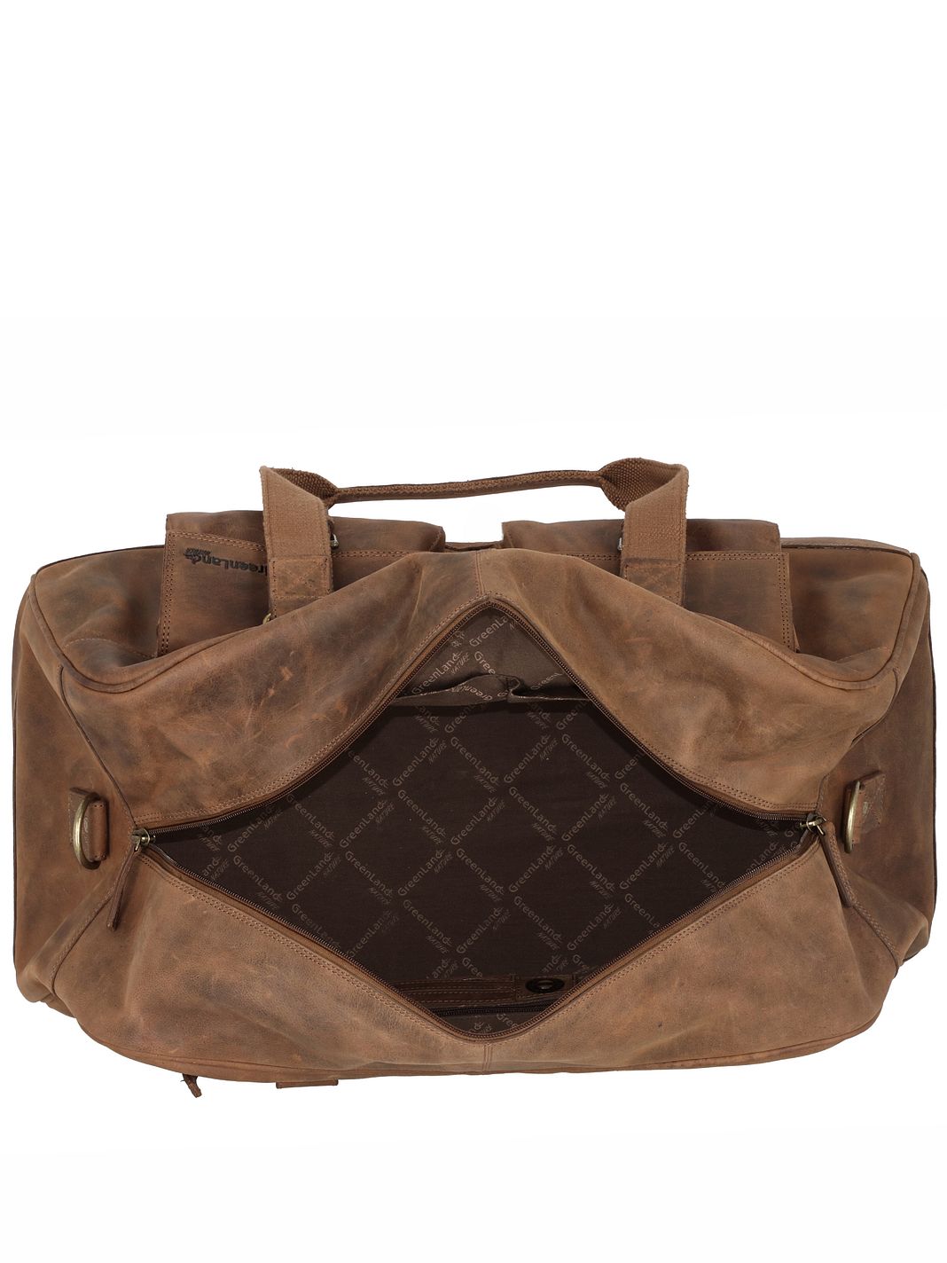 Greenland Nature Montenegro Borsa da viaggio Weekender Vera Pelle 60 cm Greenland Nature Montenegro Borsa da viaggio Weekender Vera Pelle 60 cm