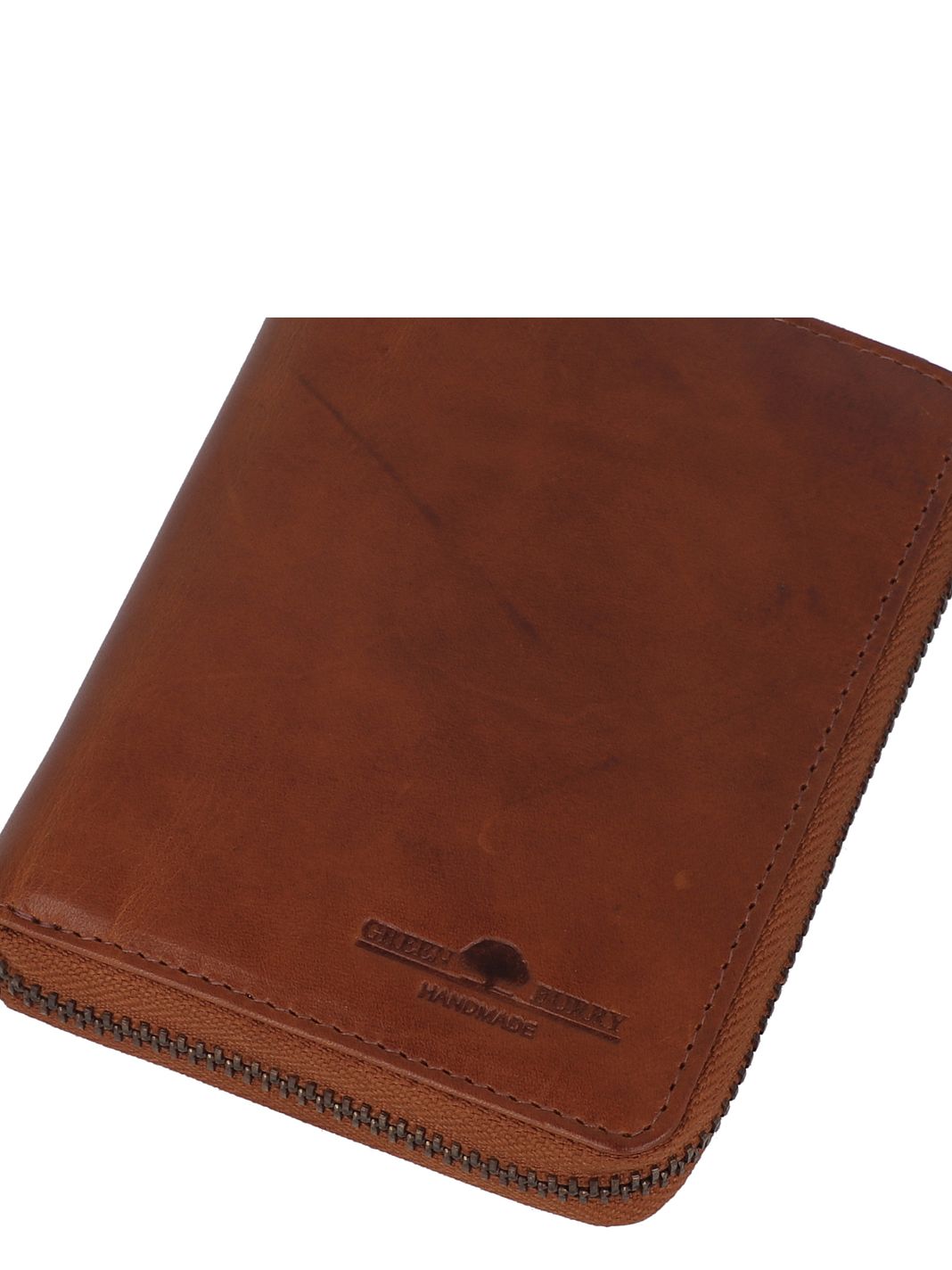 Greenburry Newport Portafoglio Protezione RFID Vera Pelle 13 cm
