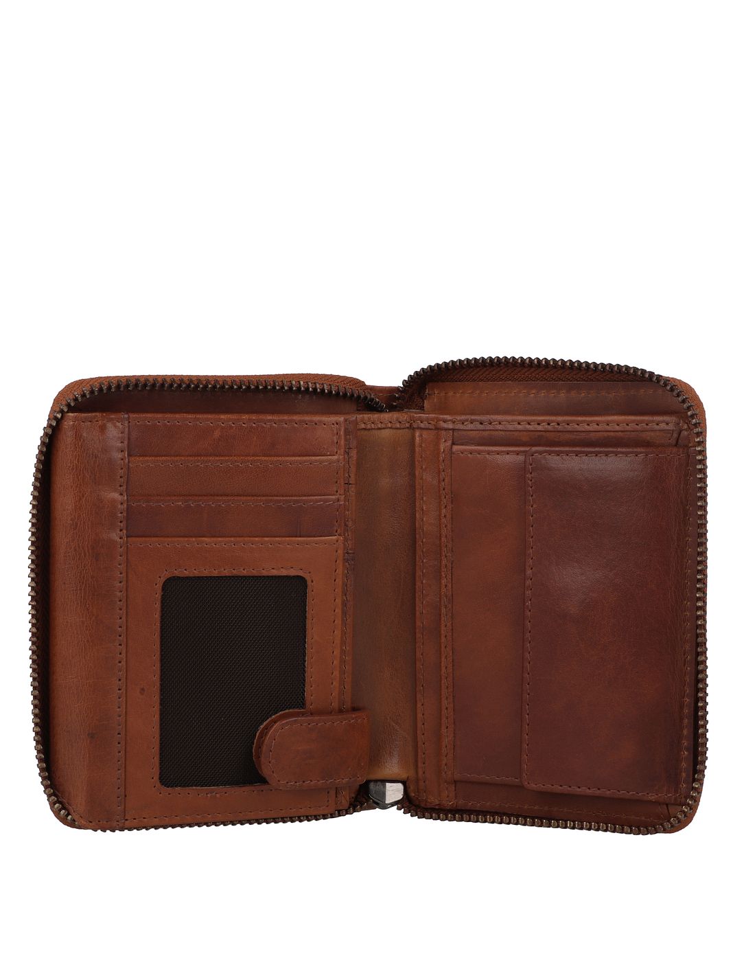 Greenburry Newport Portafoglio Protezione RFID Vera Pelle 13 cm
