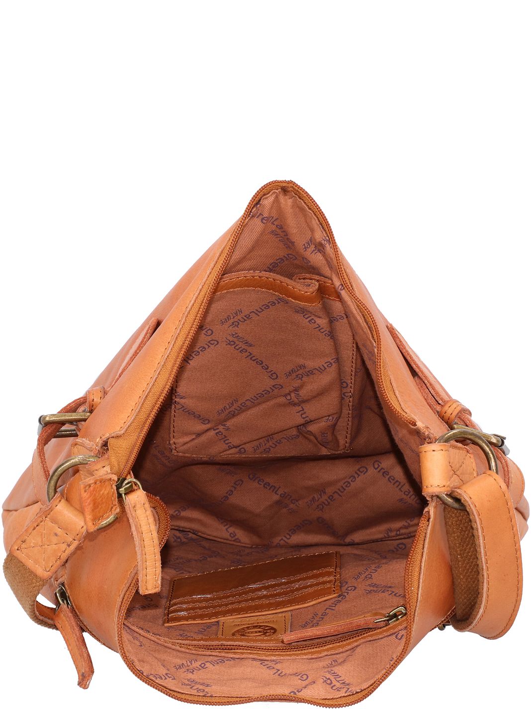 Greenland Nature Crossbody-väska Läder 34 cm