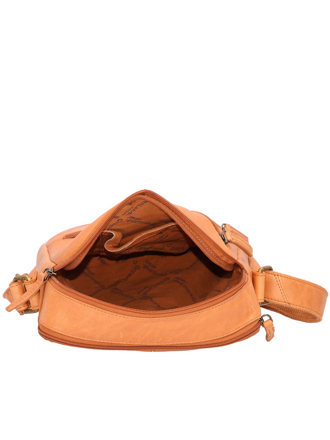 Greenland Nature Crossbody-väska RFID-skydd Läder 21 cm