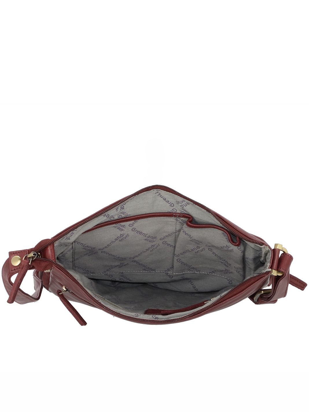 Greenland Nature Crossbody-väska Läder 28 cm
