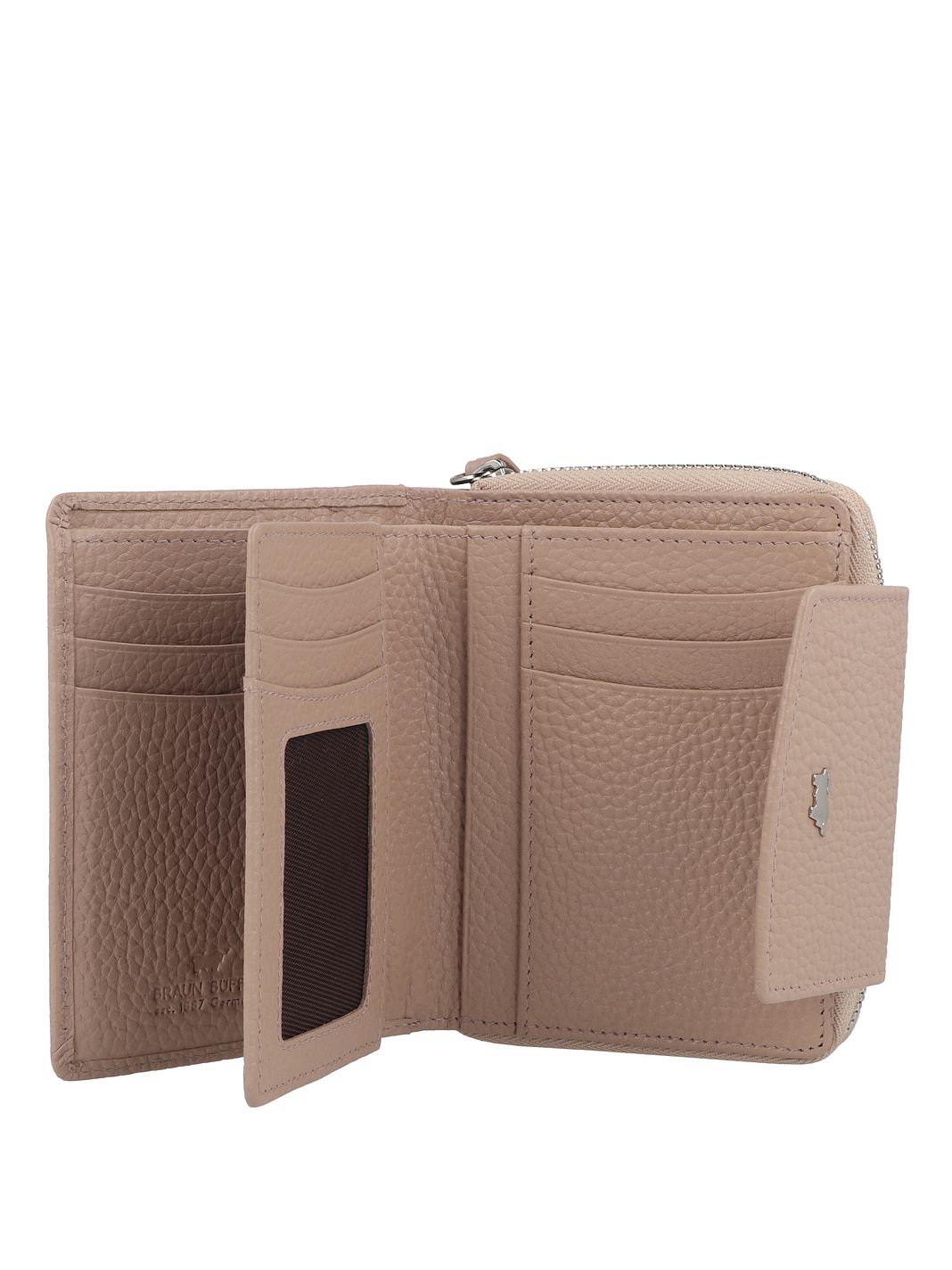 Braun Büffel Hanna Portafoglio Protezione RFID Vera Pelle 12 cm Braun Büffel Hanna Portafoglio Protezione RFID Vera Pelle 12 cm