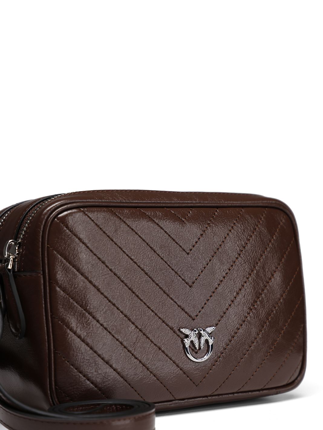 PINKO Carrie Borsa a tracolla Vera Pelle 21.5 cm PINKO Carrie Borsa a tracolla Vera Pelle 21.5 cm
