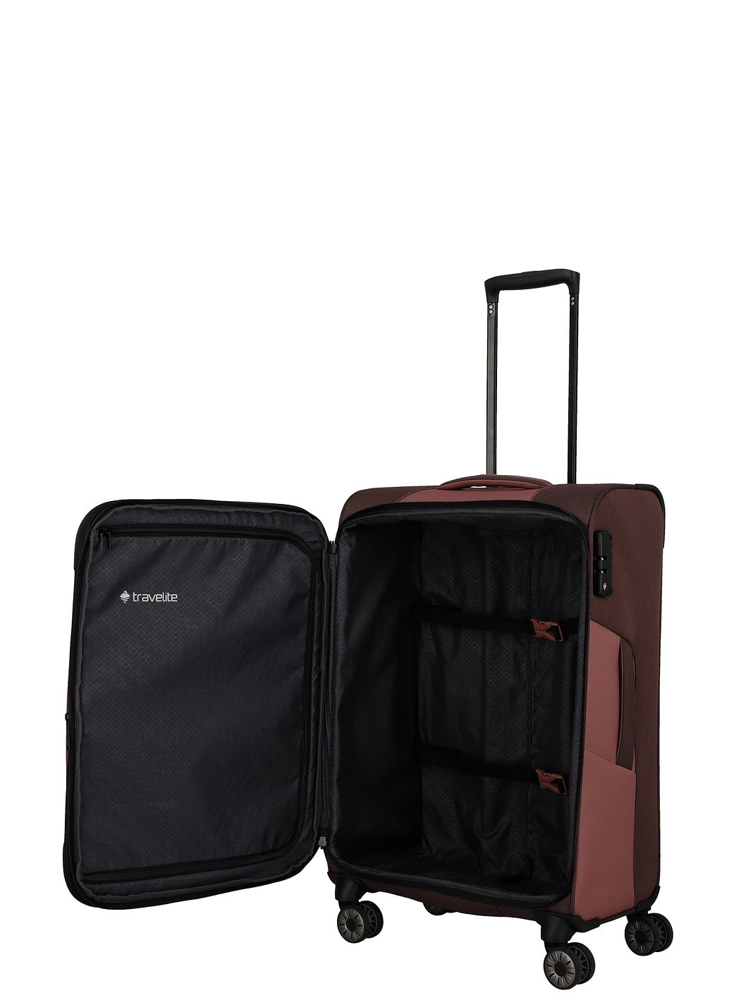 Travelite Viia 4-hjulig Resväskeset 4-delad med expansionsveck