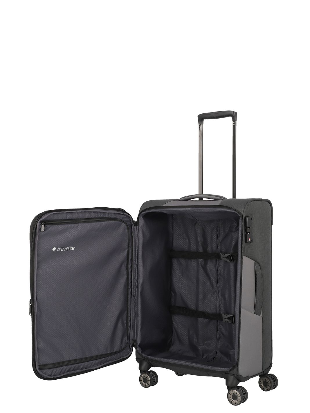 Travelite Viia 4-pyöräinen Matkalaukkusetti 4-osainen Laajennettava Travelite Viia 4-pyöräinen Matkalaukkusetti 4-osainen Laajennettava