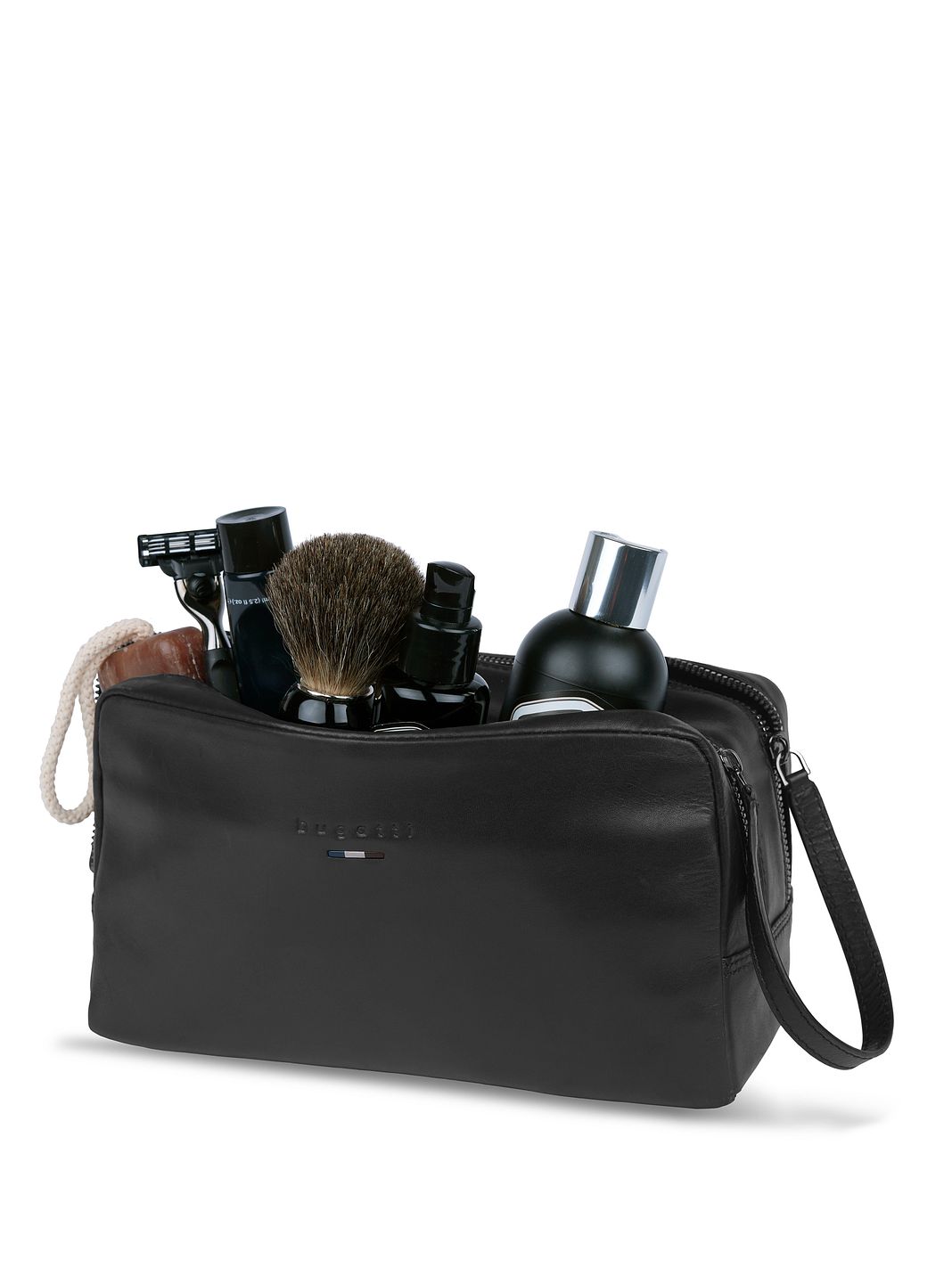 bugatti Romeo Borsa da toilette Vera Pelle 22 cm