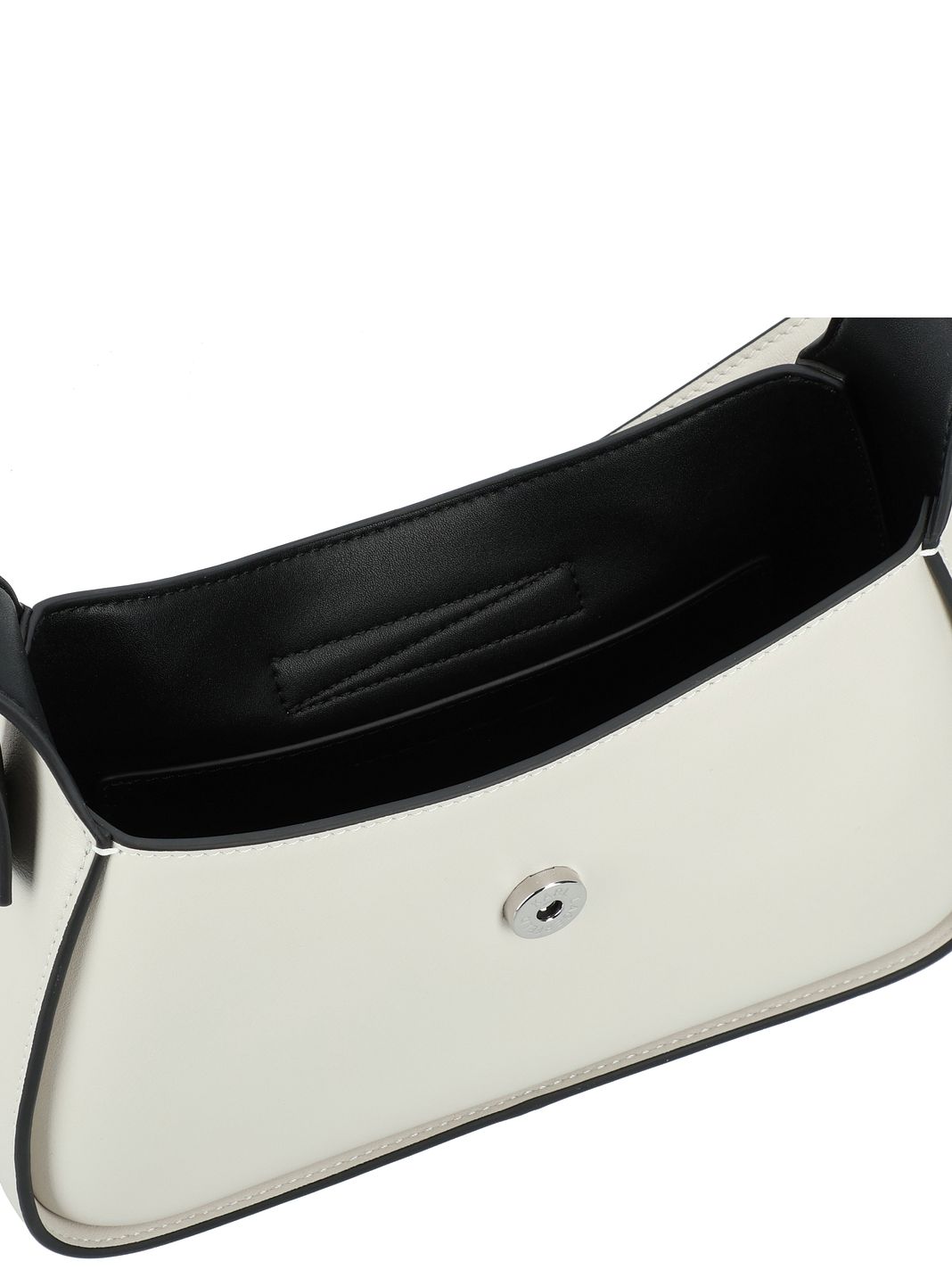 Karl Lagerfeld Signature Borsa a spalla Vera Pelle 24 cm