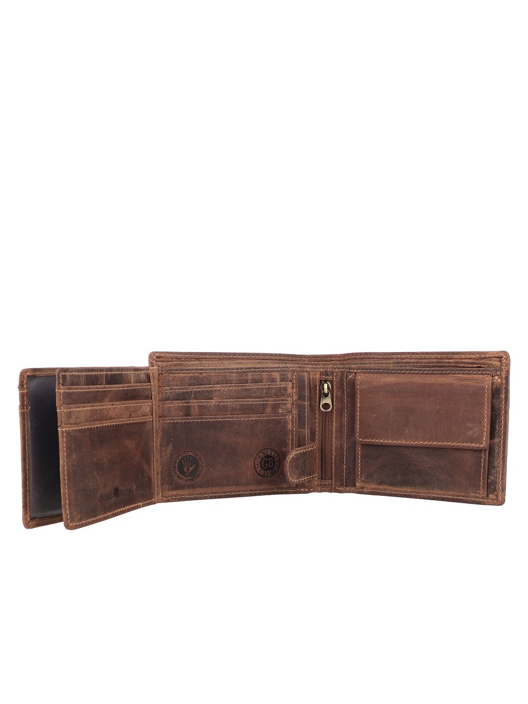 Greenburry Vintage Cartera Piel natural 12.5 cm