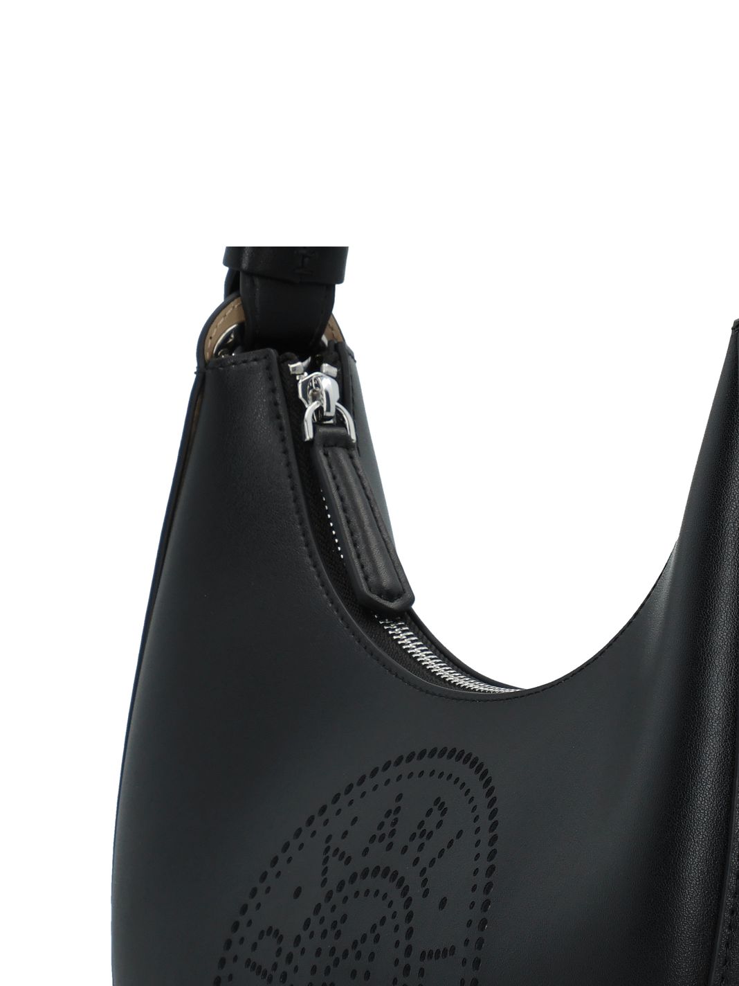Karl Lagerfeld Circle Borsa a spalla Vera Pelle 28 cm