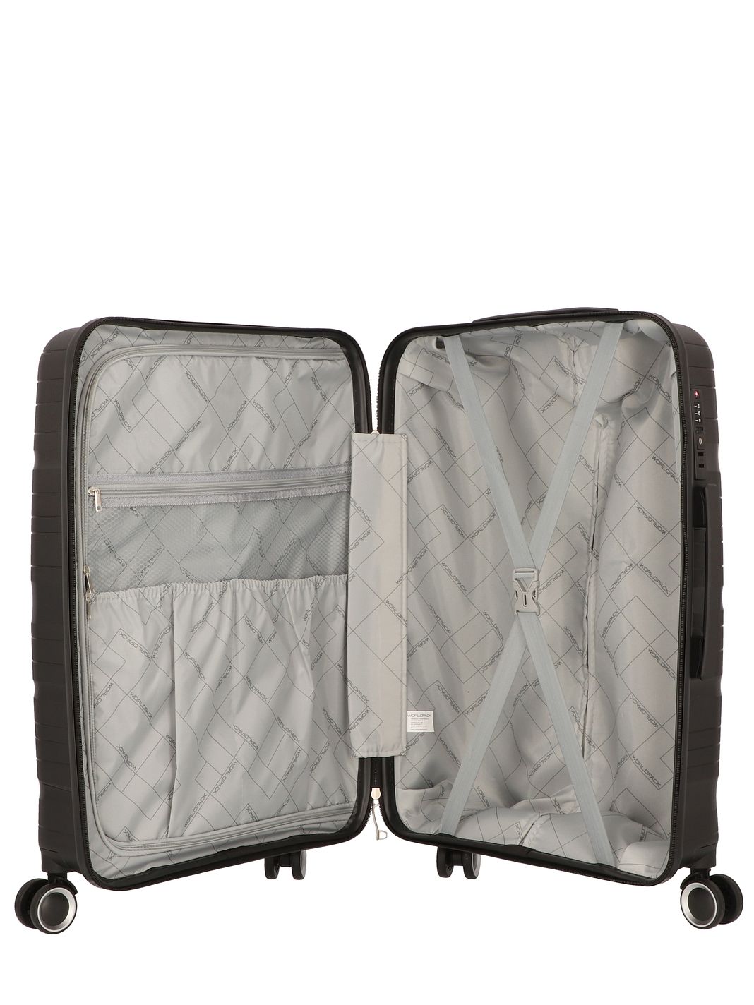Worldpack Miami 4-hjulig Resväskeset 3-delad Worldpack Miami 4-hjulig Resväskeset 3-delad
