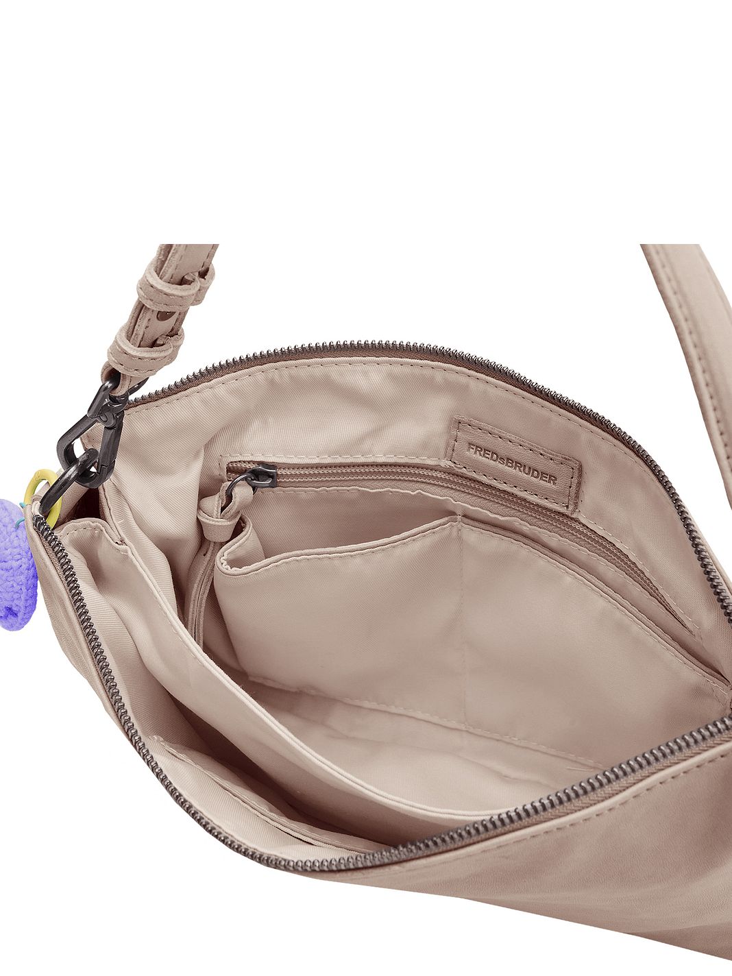 FredsBruder Take A Smile Borsa a tracolla Vera Pelle 30 cm FredsBruder Take A Smile Borsa a tracolla Vera Pelle 30 cm