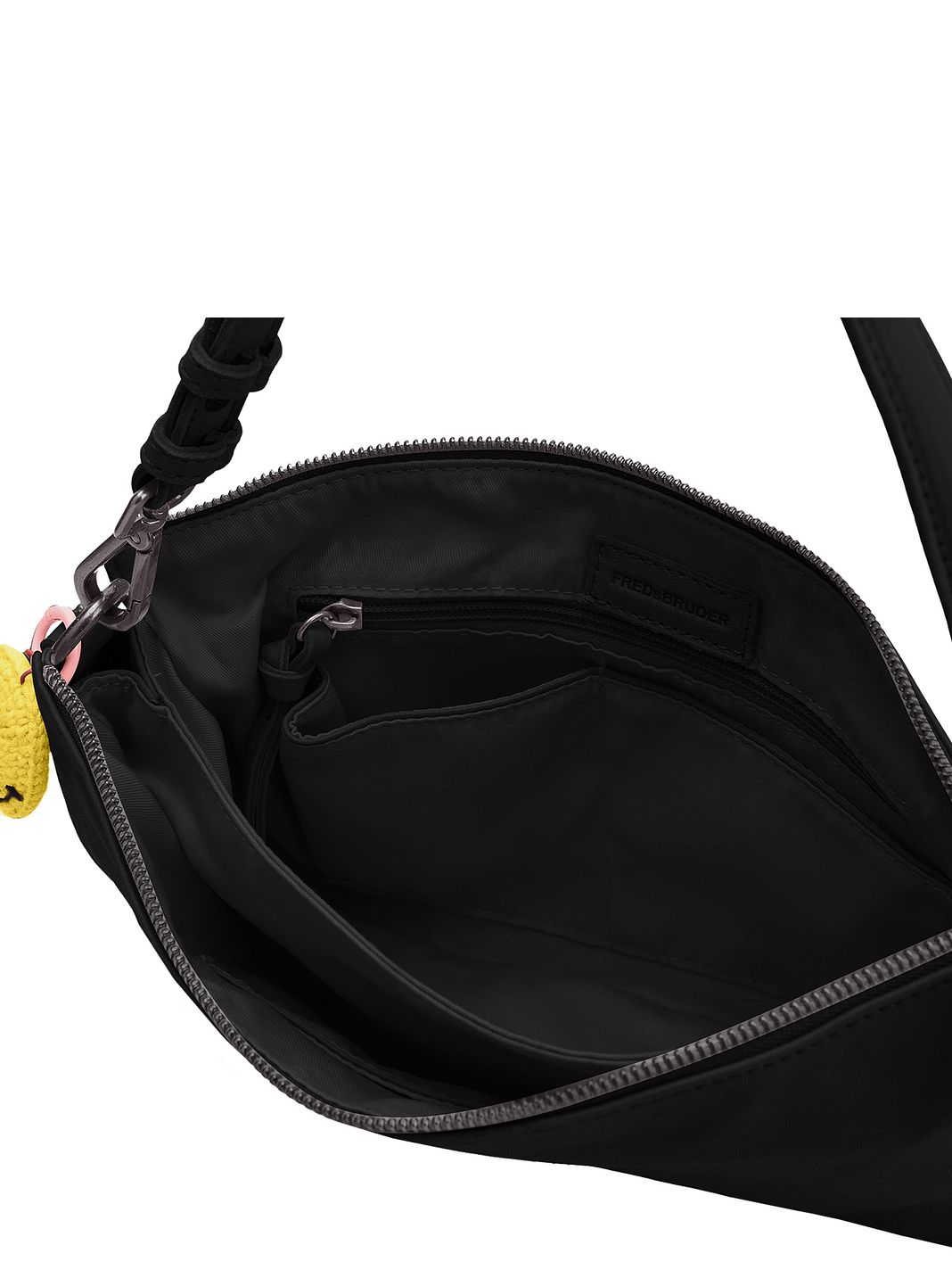 FredsBruder Take A Smile Borsa a tracolla Vera Pelle 30 cm FredsBruder Take A Smile Borsa a tracolla Vera Pelle 30 cm