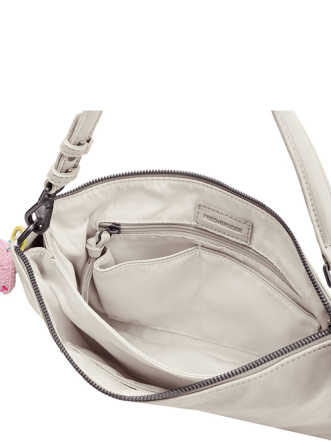FredsBruder Take A Smile Borsa a tracolla Vera Pelle 30 cm FredsBruder Take A Smile Borsa a tracolla Vera Pelle 30 cm