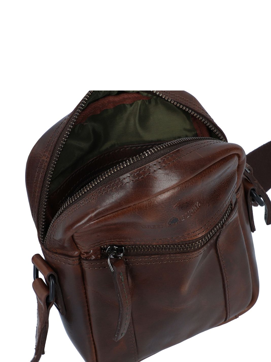 Greenburry Newport Mini bag crossbody-väska Läder 18 cm