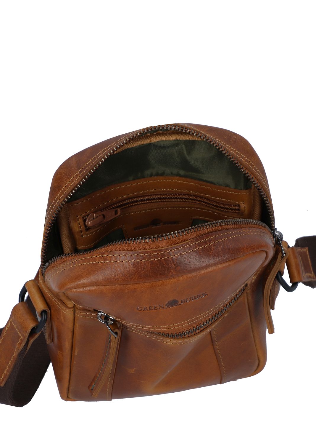 Greenburry Newport Mini bag crossbody-väska Läder 18 cm