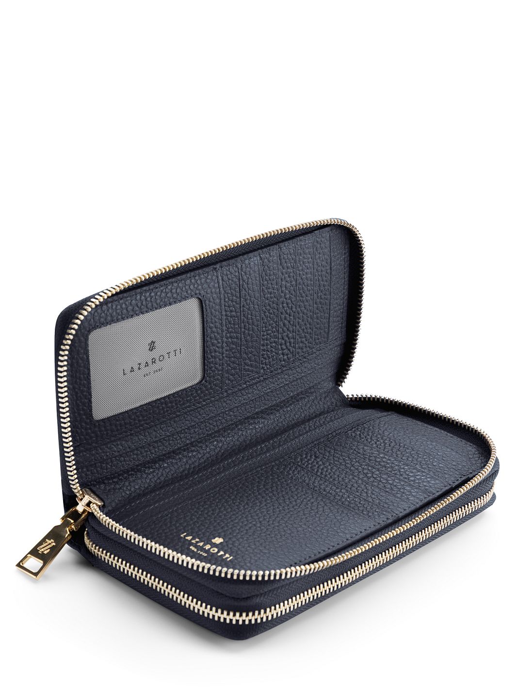 Lazarotti Portafoglio Bologna in pelle XL con doppia chiusura a zip, protezione RFID, 20 cm Lazarotti Portafoglio Bologna in pelle XL con doppia chiusura a zip, protezione RFID, 20 cm