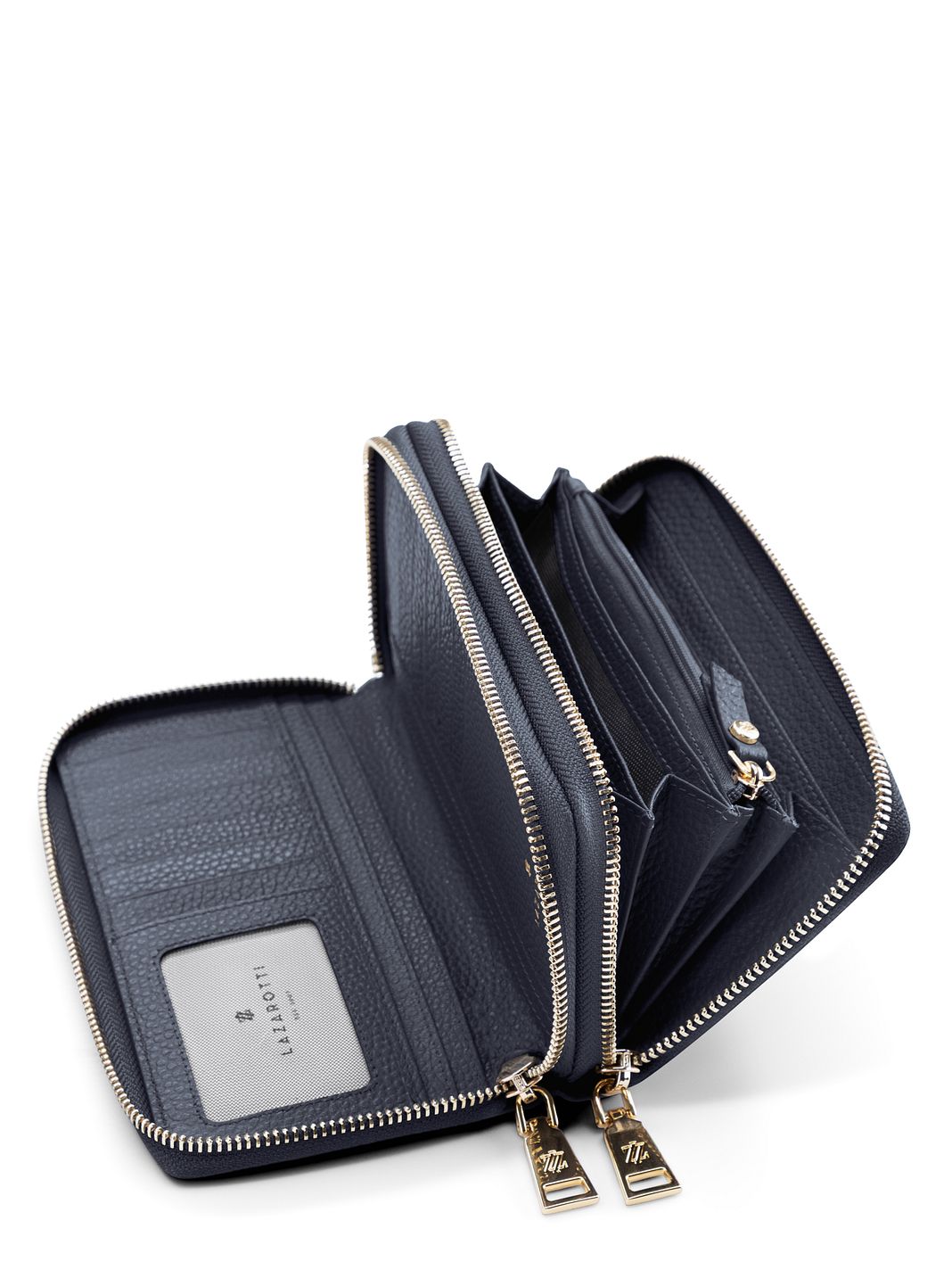 Lazarotti Portafoglio Bologna in pelle XL con doppia chiusura a zip, protezione RFID, 20 cm Lazarotti Portafoglio Bologna in pelle XL con doppia chiusura a zip, protezione RFID, 20 cm