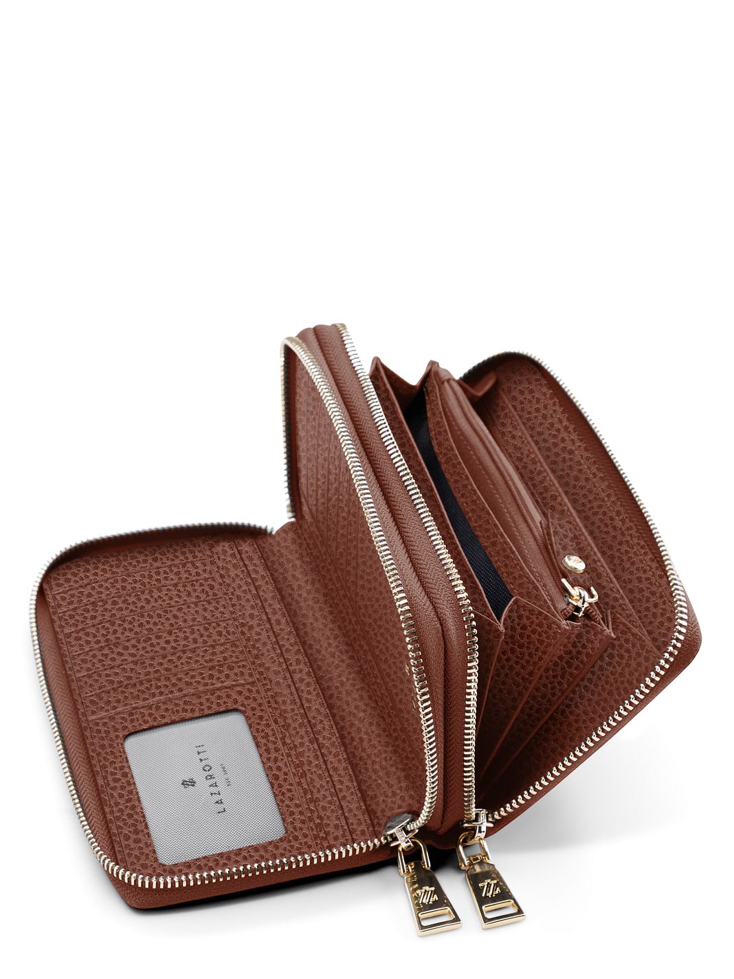 Lazarotti Portafoglio Bologna in pelle XL con doppia chiusura a zip, protezione RFID, 20 cm Lazarotti Portafoglio Bologna in pelle XL con doppia chiusura a zip, protezione RFID, 20 cm