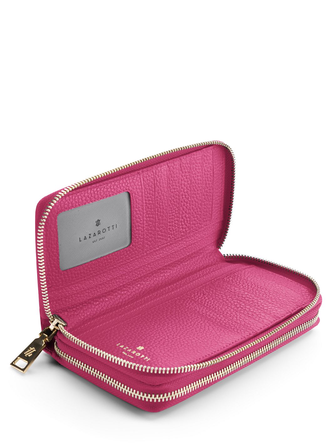 Lazarotti Portafoglio Bologna in pelle XL con doppia chiusura a zip, protezione RFID, 20 cm Lazarotti Portafoglio Bologna in pelle XL con doppia chiusura a zip, protezione RFID, 20 cm