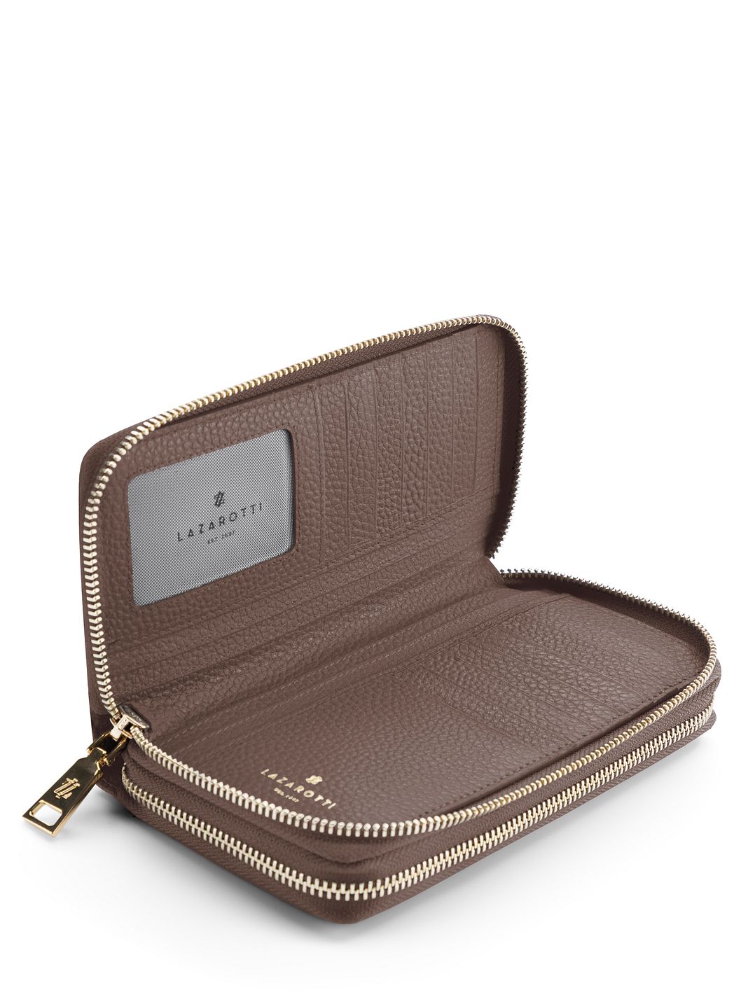 Lazarotti Portafoglio Bologna in pelle XL con doppia chiusura a zip, protezione RFID, 20 cm Lazarotti Portafoglio Bologna in pelle XL con doppia chiusura a zip, protezione RFID, 20 cm