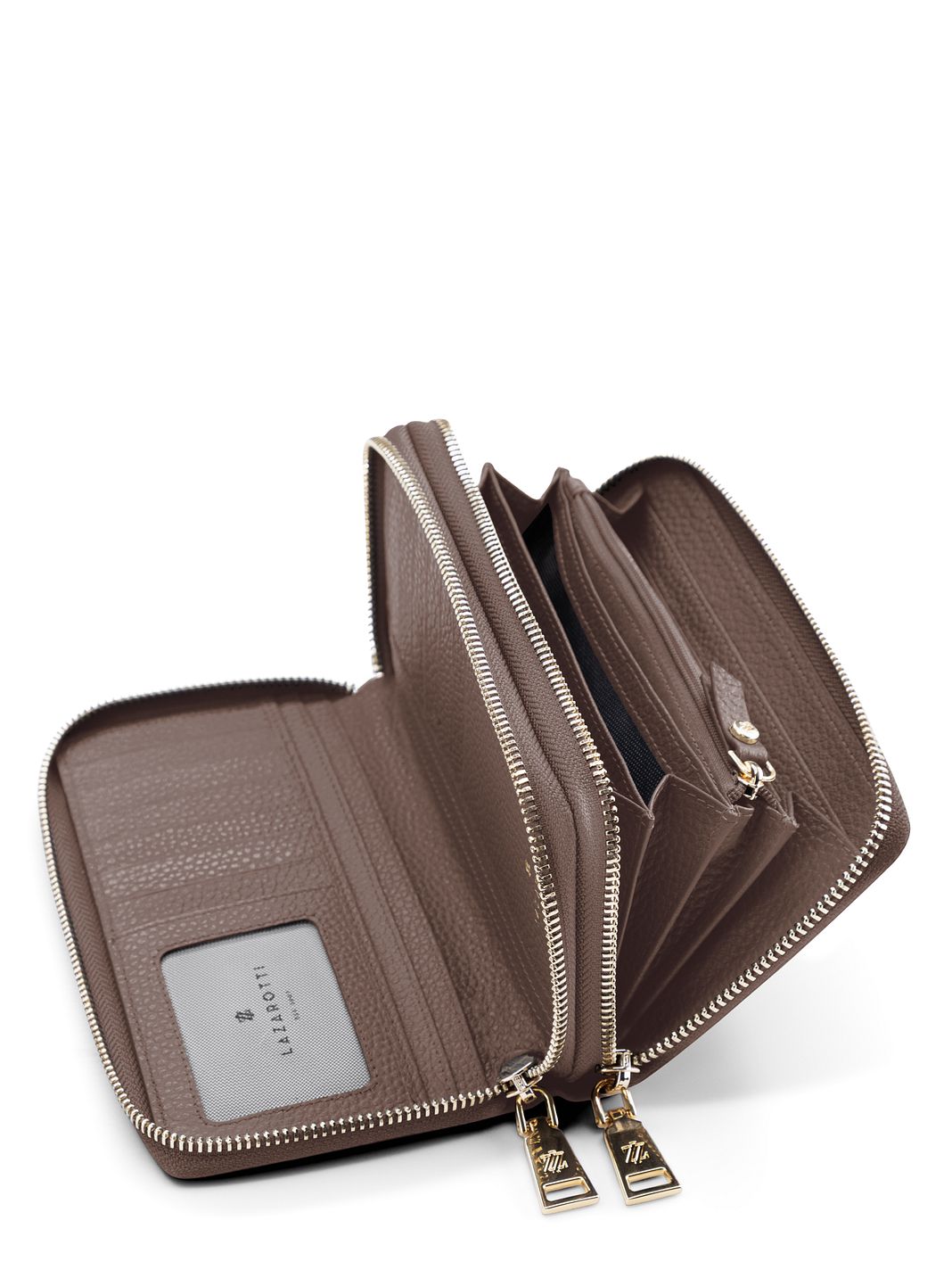 Lazarotti Portafoglio Bologna in pelle XL con doppia chiusura a zip, protezione RFID, 20 cm Lazarotti Portafoglio Bologna in pelle XL con doppia chiusura a zip, protezione RFID, 20 cm