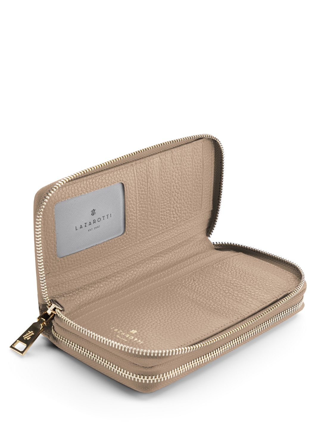 Lazarotti Portafoglio Bologna in pelle XL con doppia chiusura a zip, protezione RFID, 20 cm Lazarotti Portafoglio Bologna in pelle XL con doppia chiusura a zip, protezione RFID, 20 cm