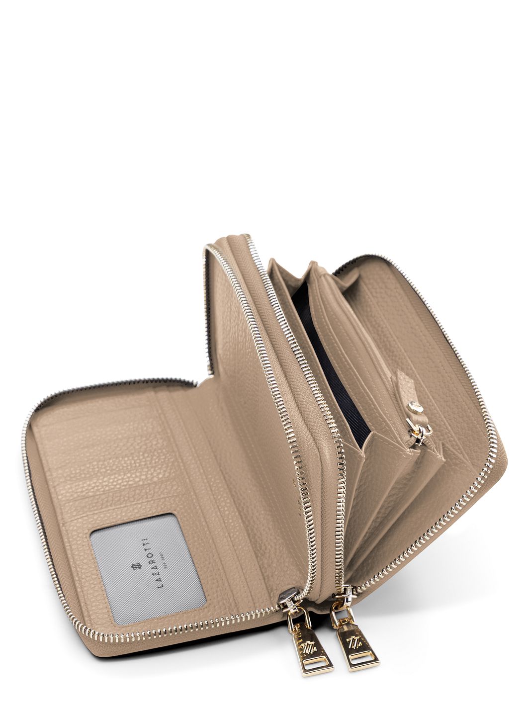 Lazarotti Portafoglio Bologna in pelle XL con doppia chiusura a zip, protezione RFID, 20 cm Lazarotti Portafoglio Bologna in pelle XL con doppia chiusura a zip, protezione RFID, 20 cm