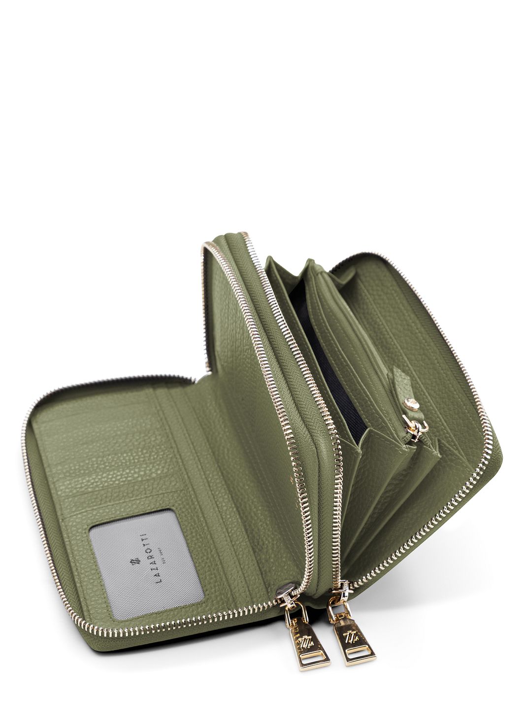 Lazarotti Portafoglio Bologna in pelle XL con doppia chiusura a zip, protezione RFID, 20 cm Lazarotti Portafoglio Bologna in pelle XL con doppia chiusura a zip, protezione RFID, 20 cm