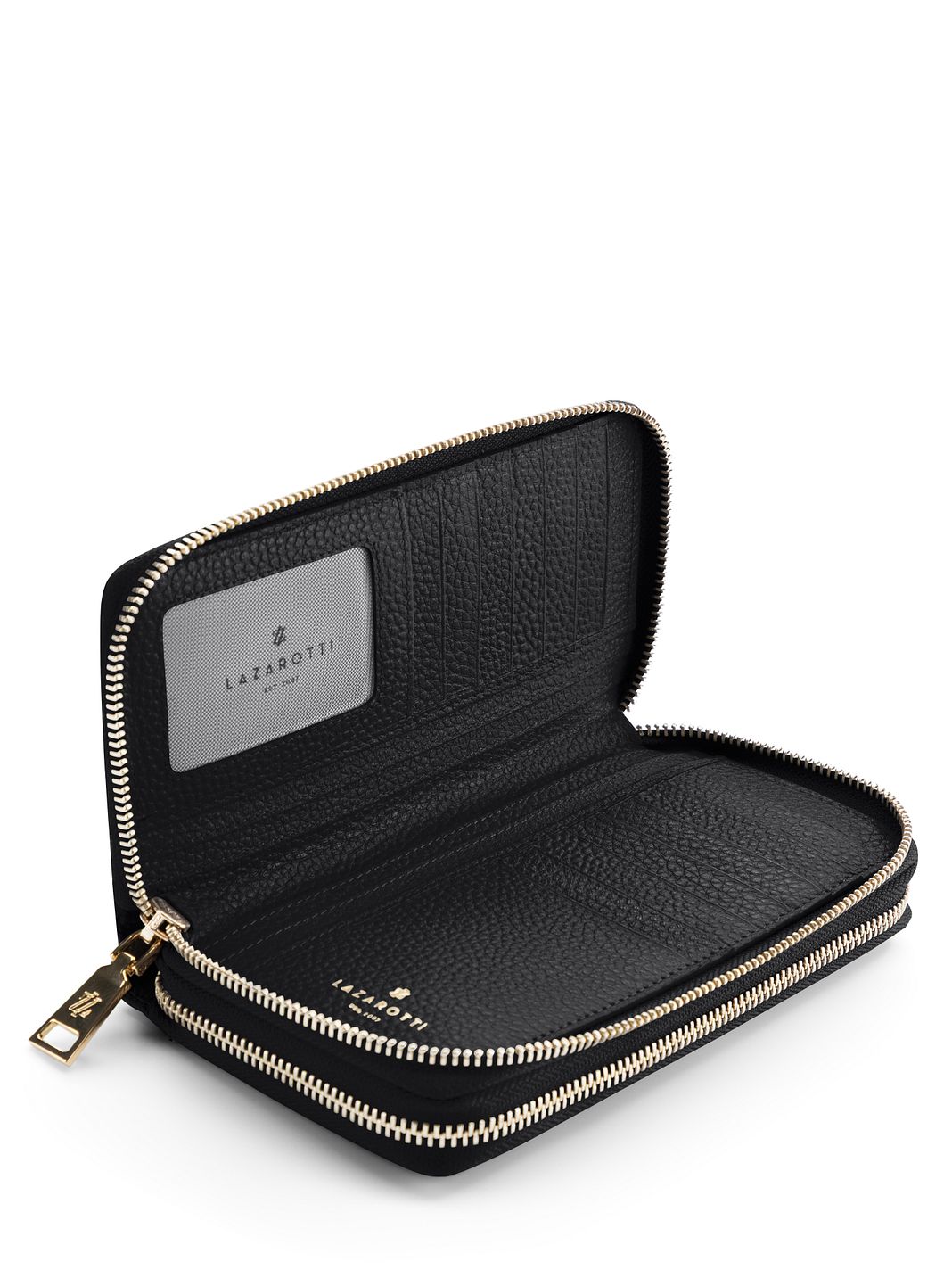 Lazarotti Portafoglio Bologna in pelle XL con doppia chiusura a zip, protezione RFID, 20 cm Lazarotti Portafoglio Bologna in pelle XL con doppia chiusura a zip, protezione RFID, 20 cm