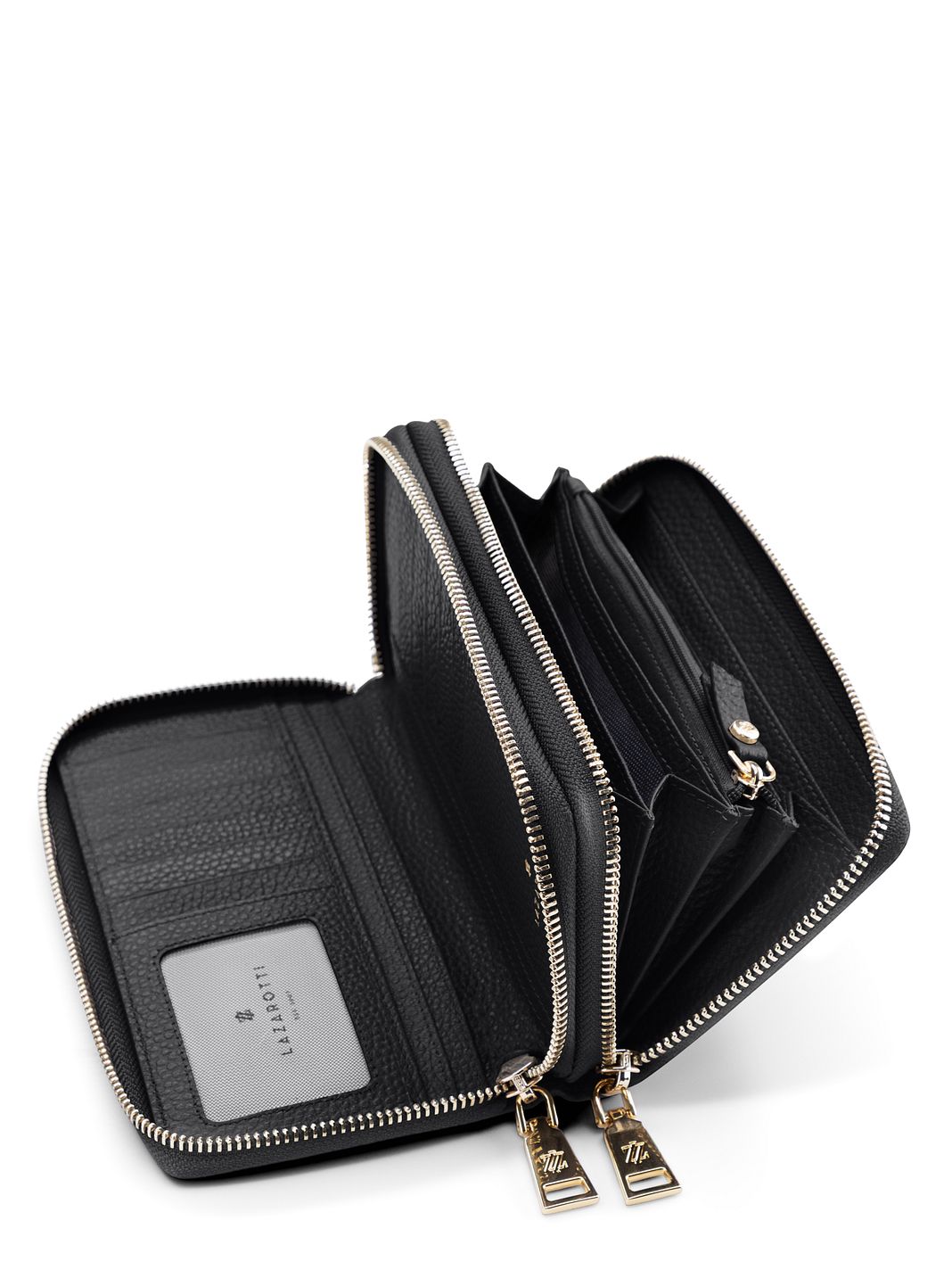 Lazarotti Portafoglio Bologna in pelle XL con doppia chiusura a zip, protezione RFID, 20 cm Lazarotti Portafoglio Bologna in pelle XL con doppia chiusura a zip, protezione RFID, 20 cm