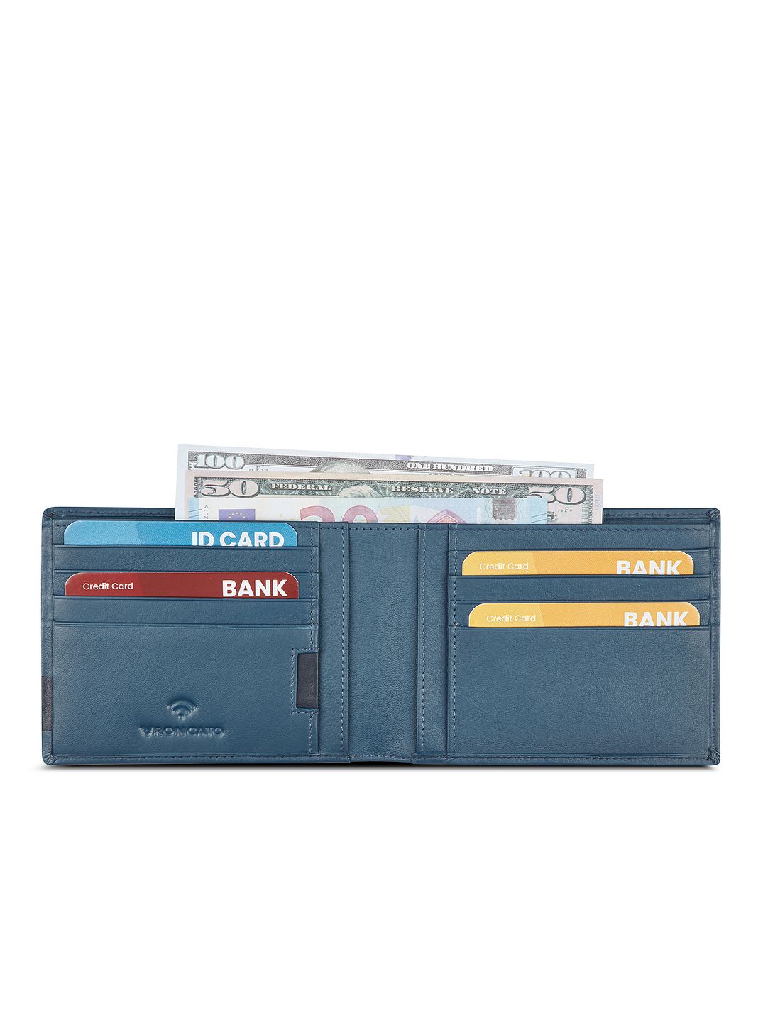 Roncato Monaco Portafoglio Protezione RFID Vera Pelle 12 cm