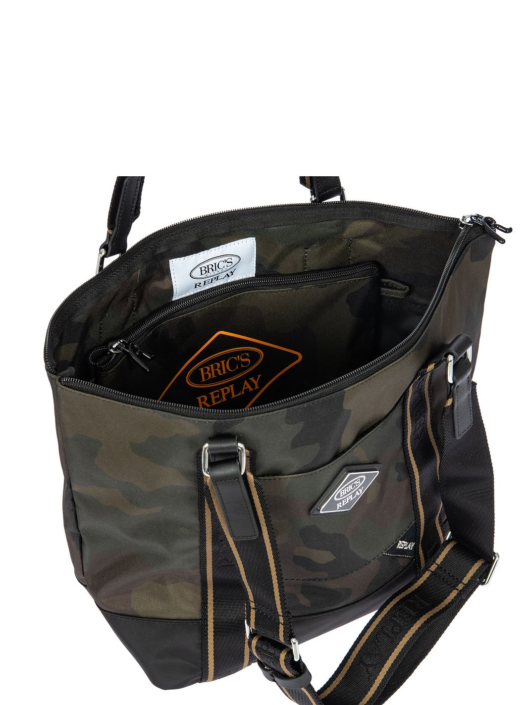 Bric's Replay Camouflage Borsa tote 26 cm Bric's Replay Camouflage Borsa tote 26 cm