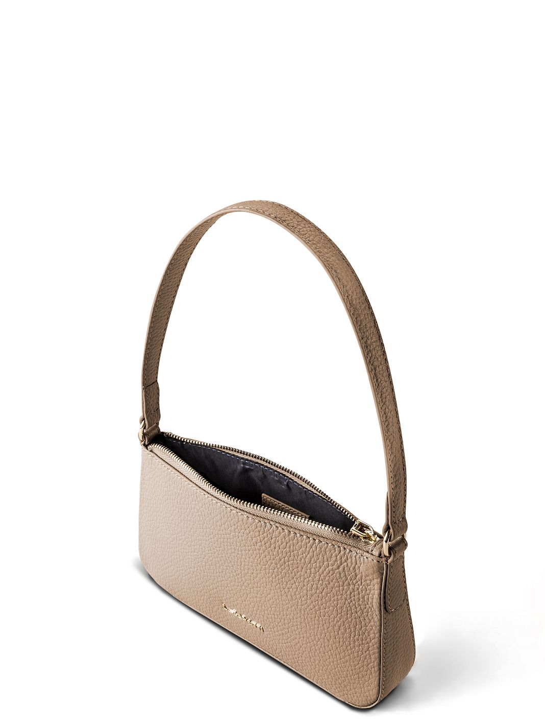 Lazarotti Bolso de hombro tipo pochette de piel de Bolonia, 22 cm
