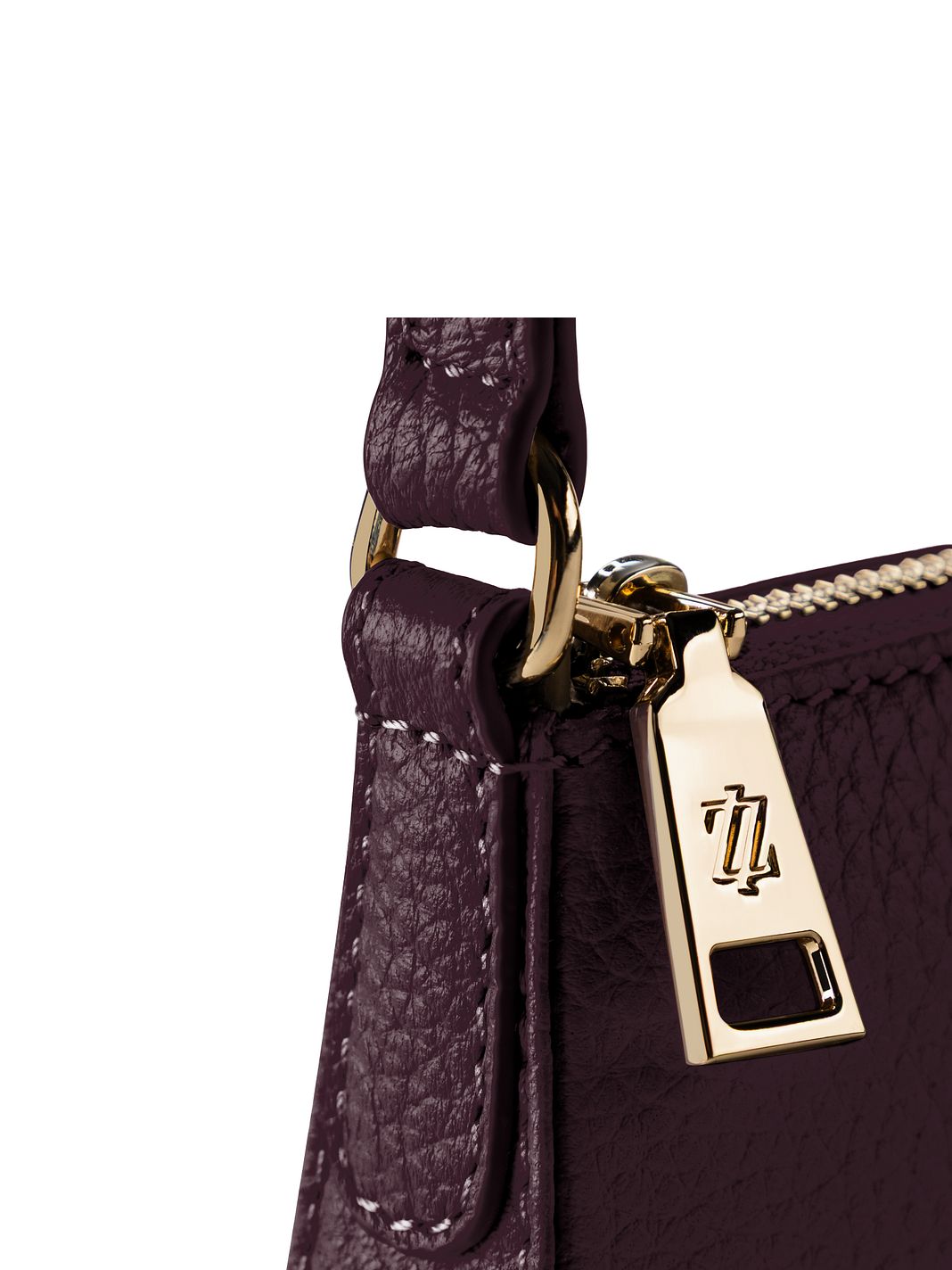 Lazarotti Bolso de hombro tipo pochette de piel de Bolonia, 22 cm Lazarotti Bolso de hombro tipo pochette de piel de Bolonia, 22 cm