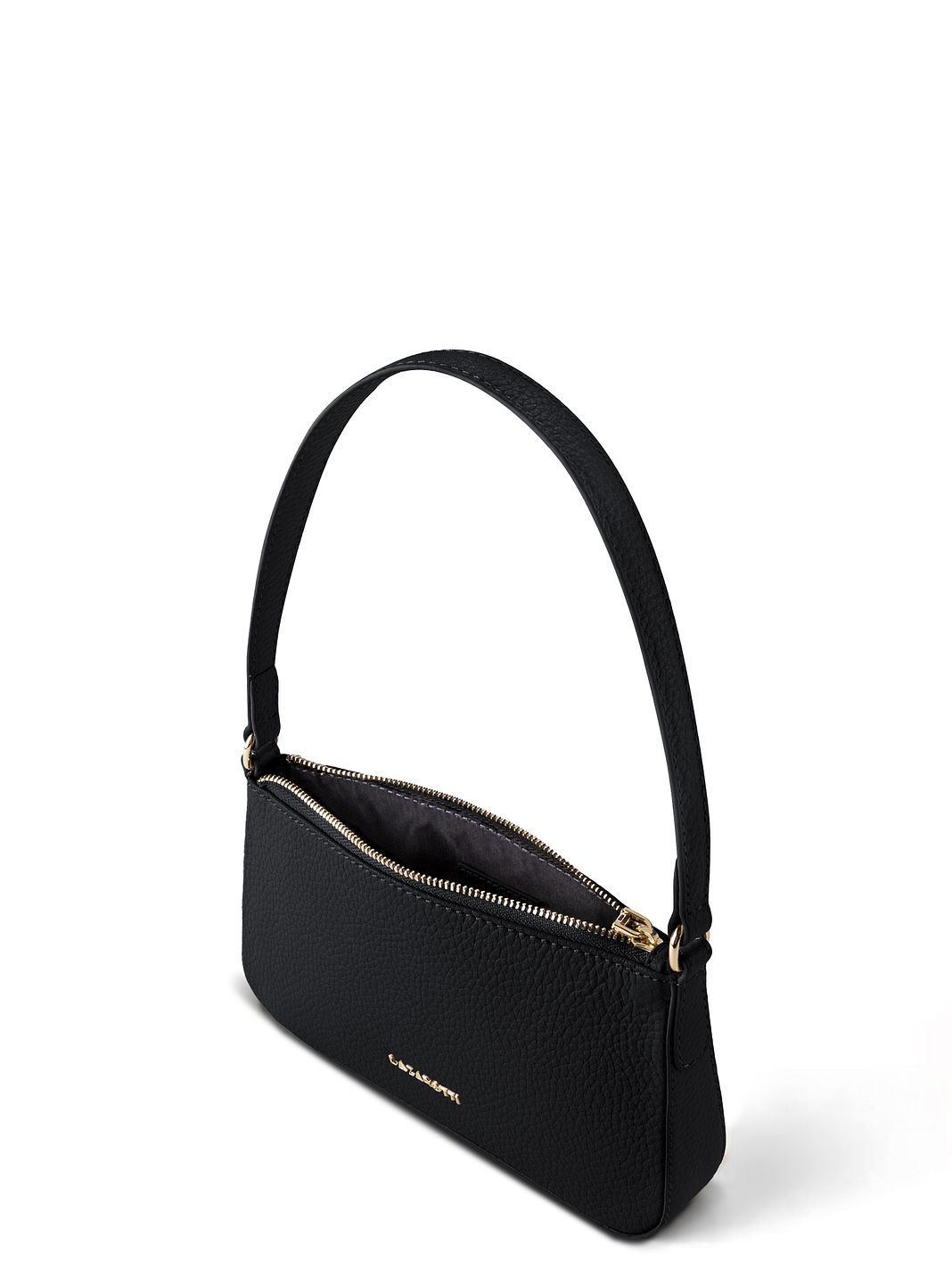 Lazarotti Bolso de hombro tipo pochette de piel de Bolonia, 22 cm Lazarotti Bolso de hombro tipo pochette de piel de Bolonia, 22 cm