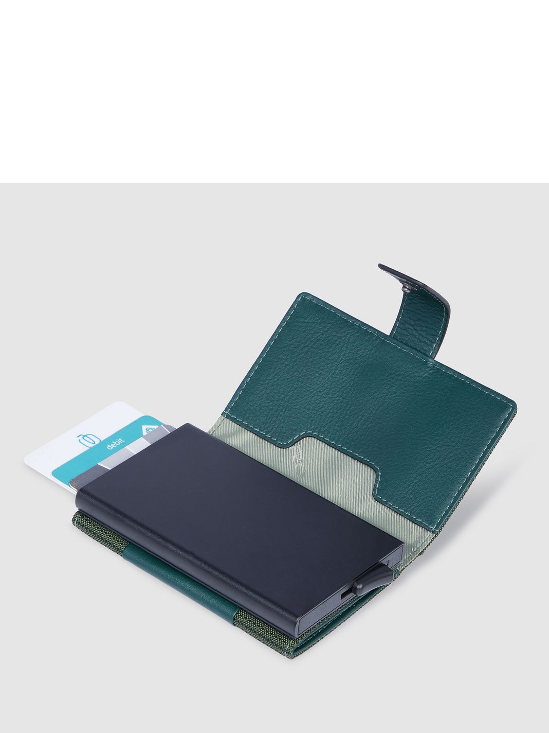 Piquadro PQ-Earth Custodia per carta di credito Protezione RFID Vera Pelle 6.5 cm Piquadro PQ-Earth Custodia per carta di credito Protezione RFID Vera Pelle 6.5 cm